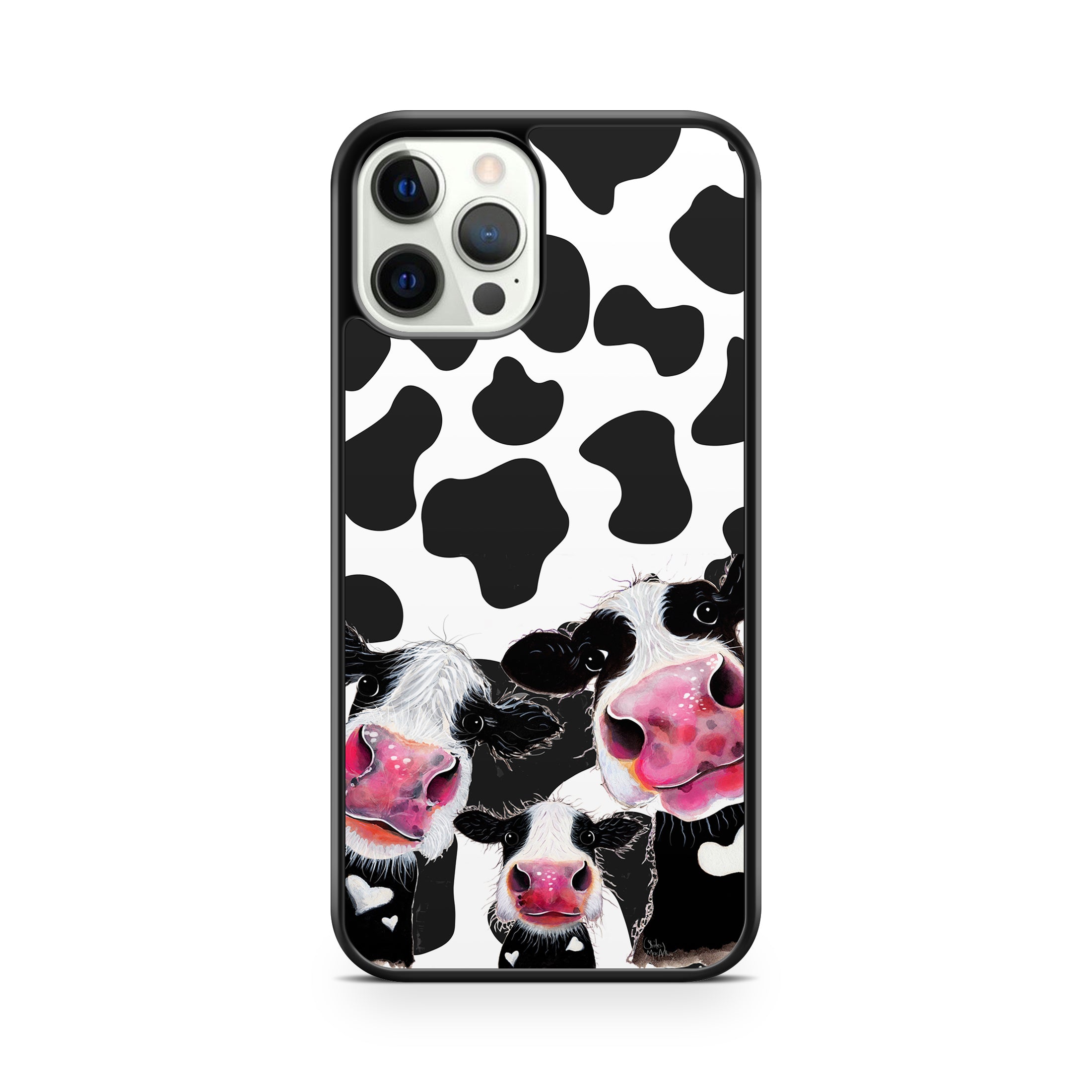Cowprint design with Happy funny cows Phone Case for iphone