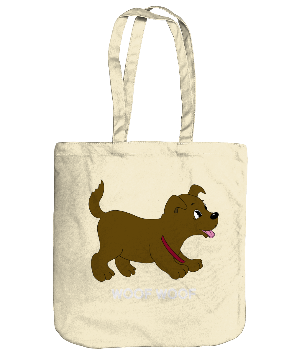 Woof Woof Dog Print Tote Bag