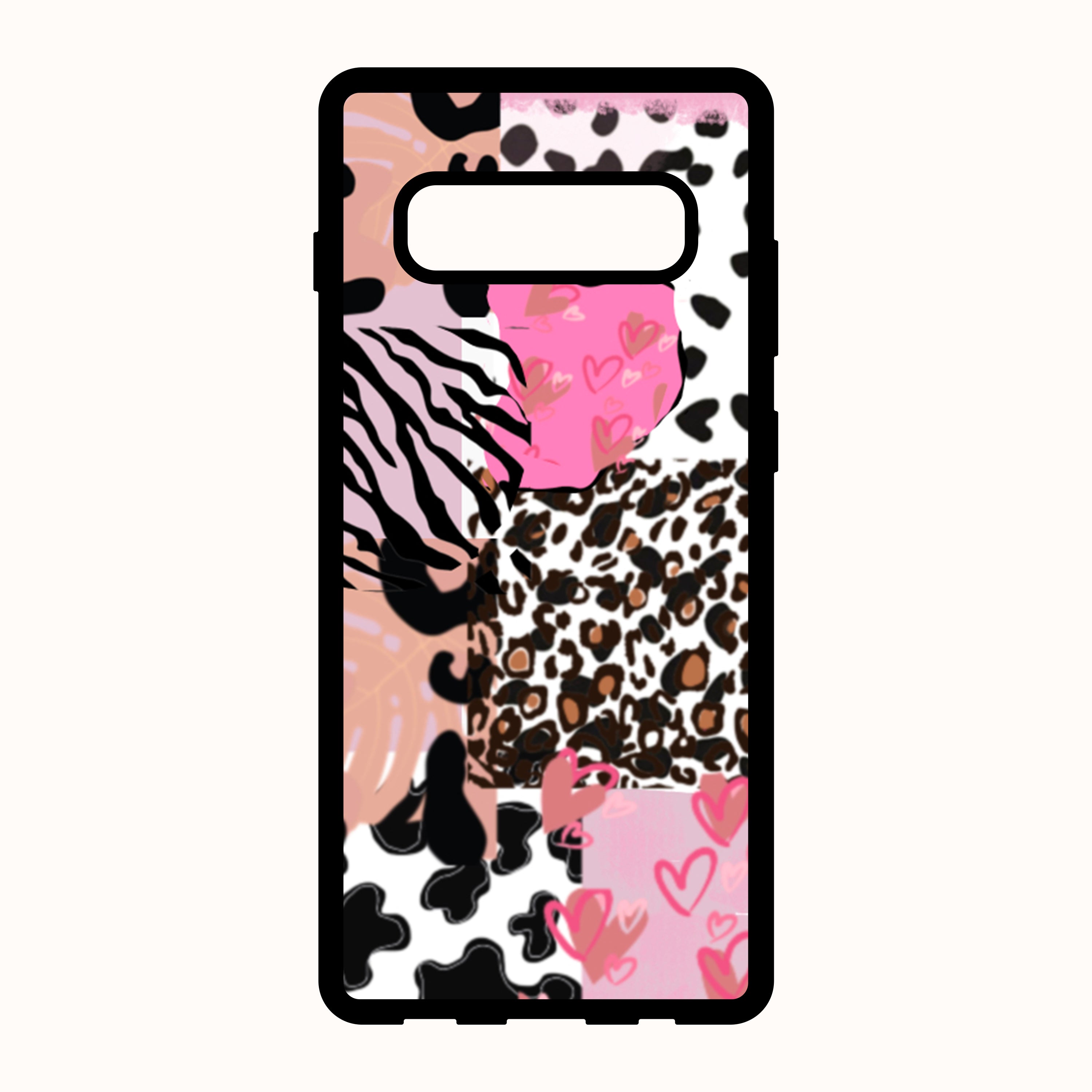 Samsung Phone Case With Original Abstract Animal Print Design