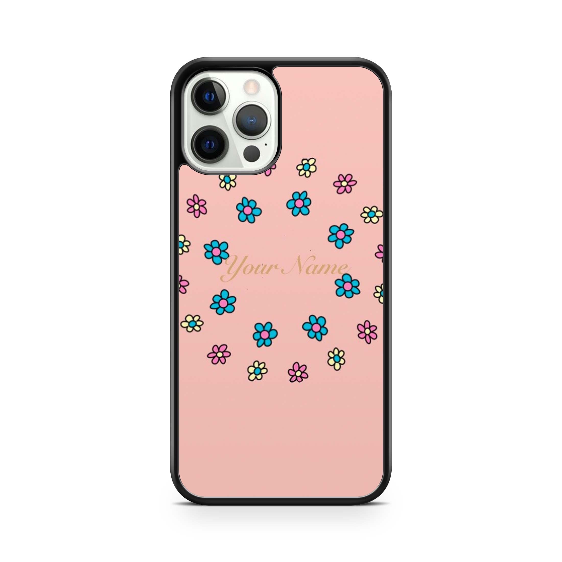 Daisy Print With Your Name Phone Case