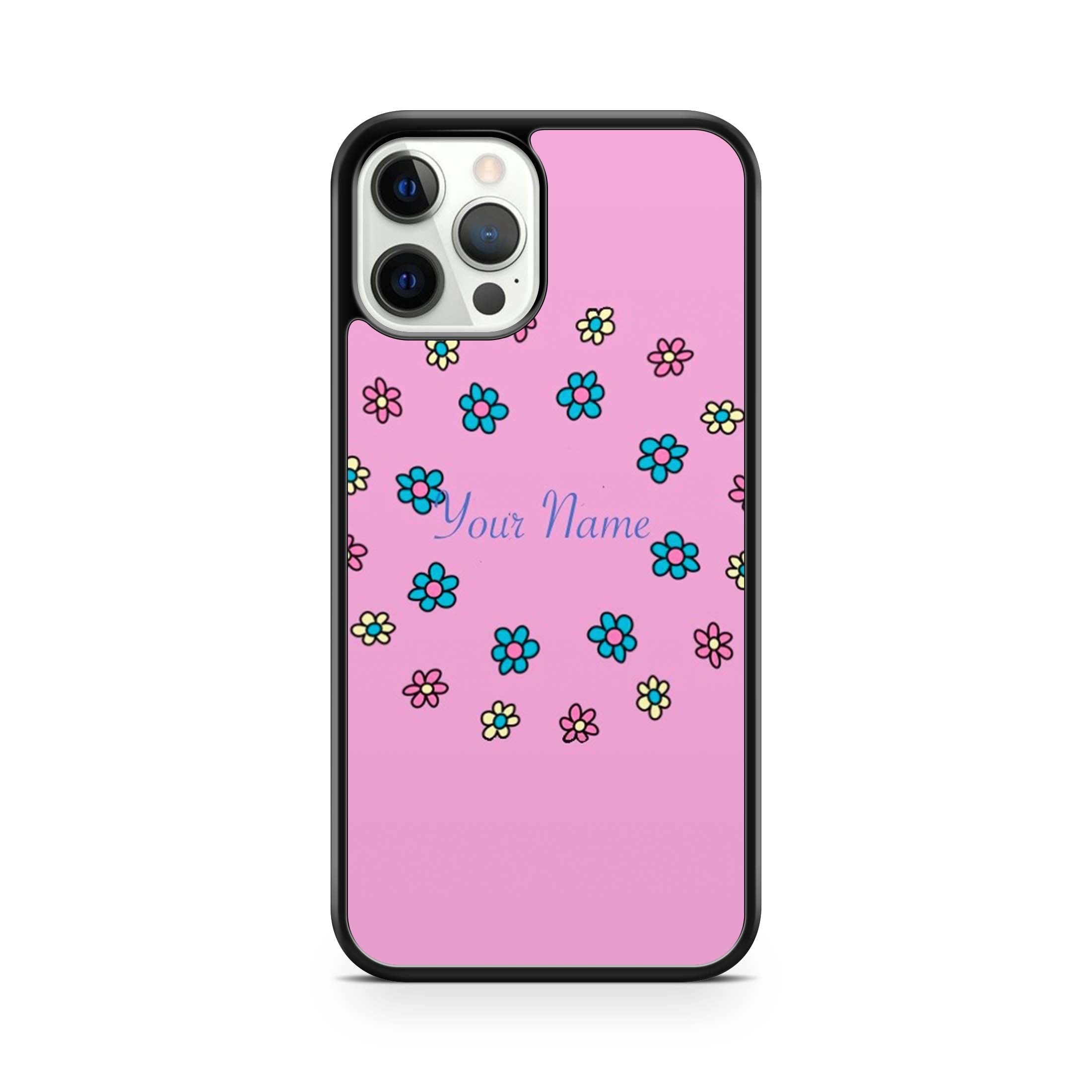 Daisy Print With Your Name Phone Case