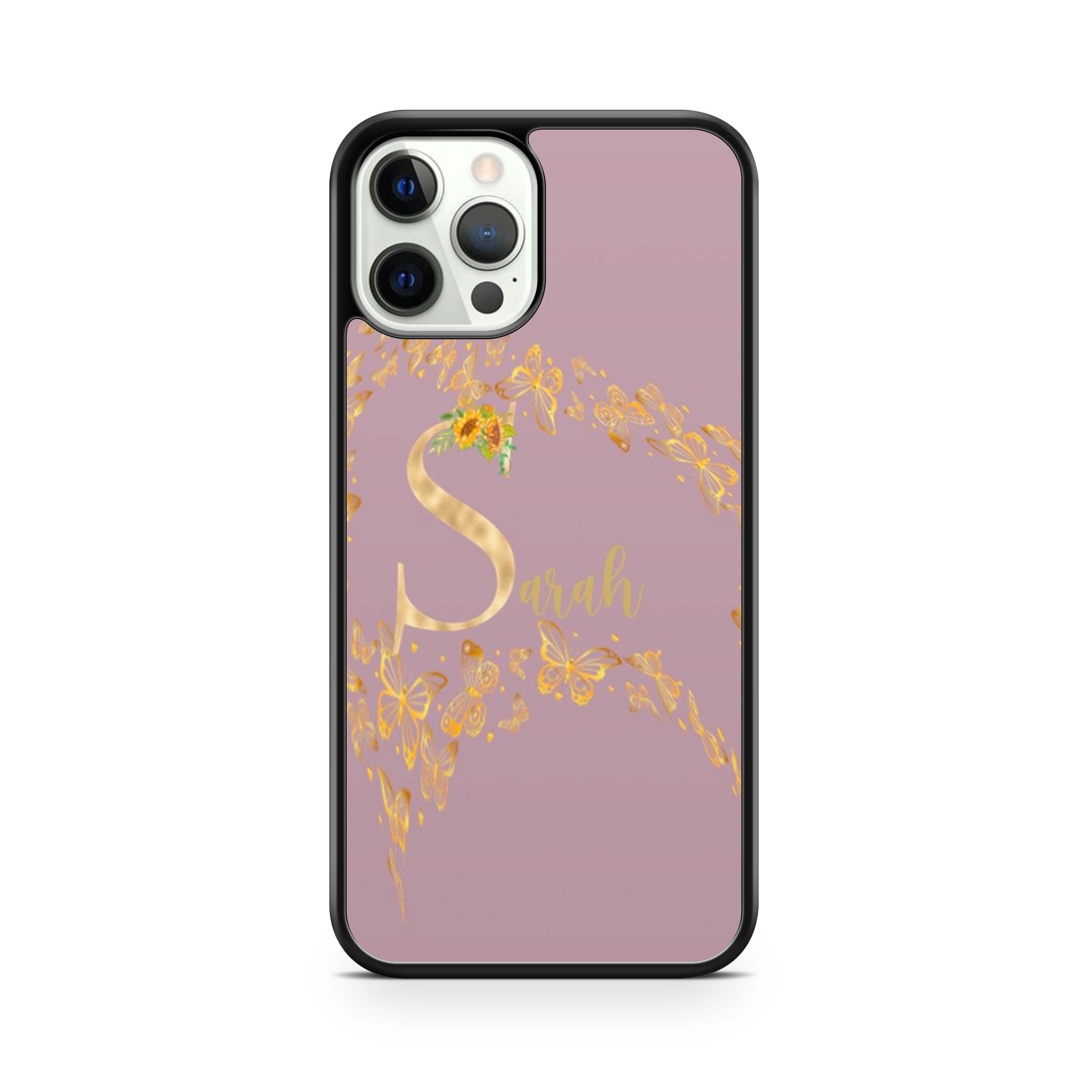 Flying Butterflies Print With Your Name Phone Case