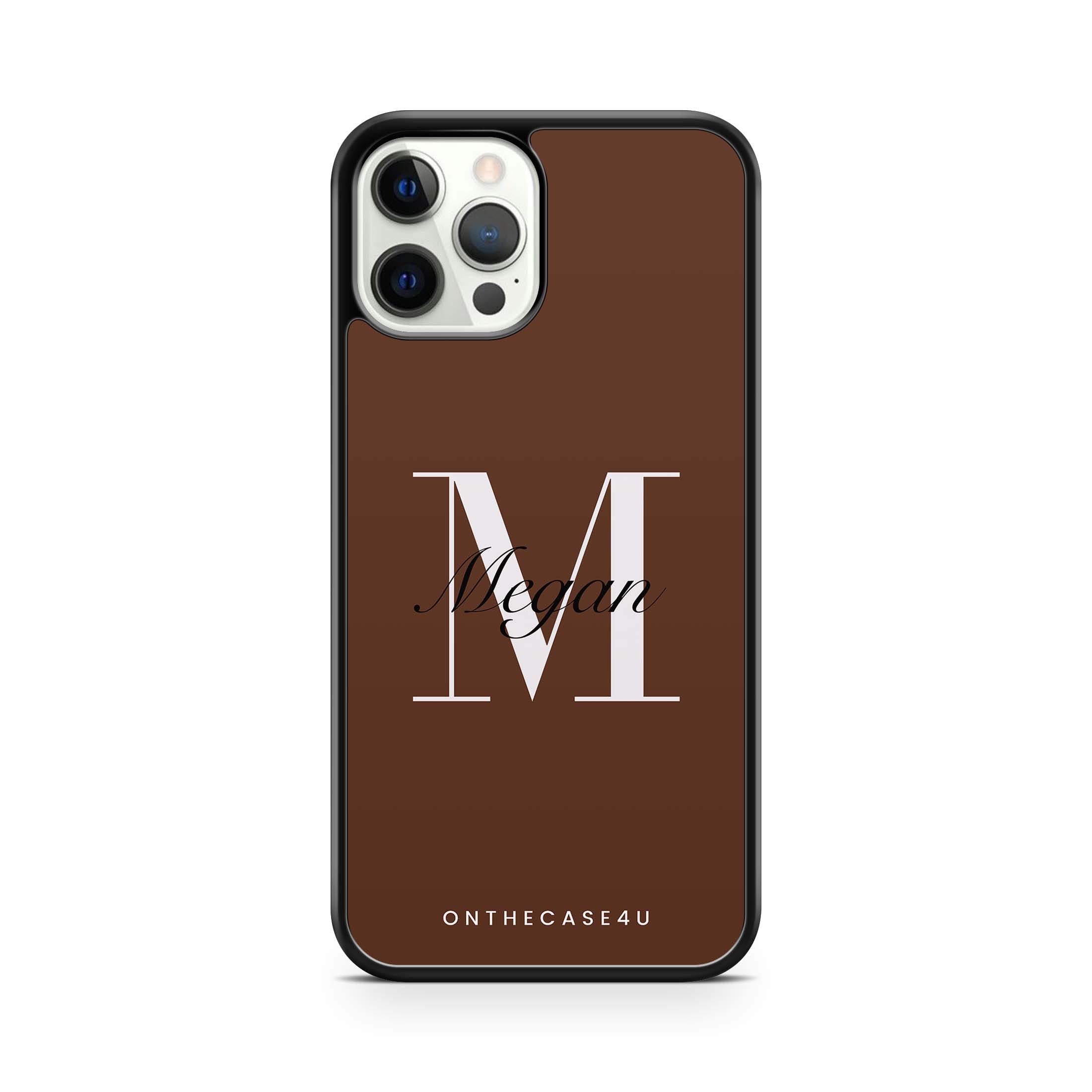 Luxury Custom Initial with Name Phone Case