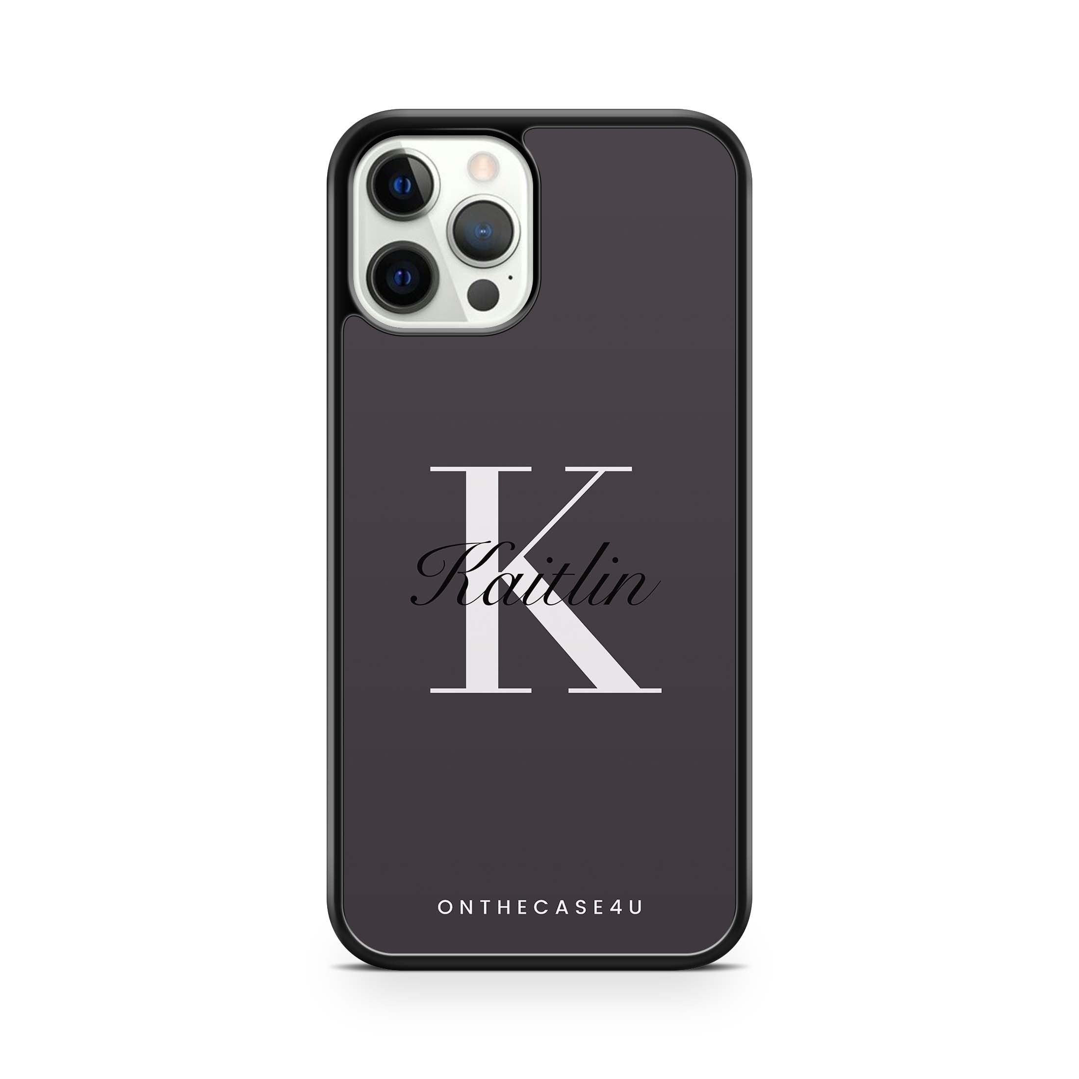 Luxury Custom Initial with Name Phone Case