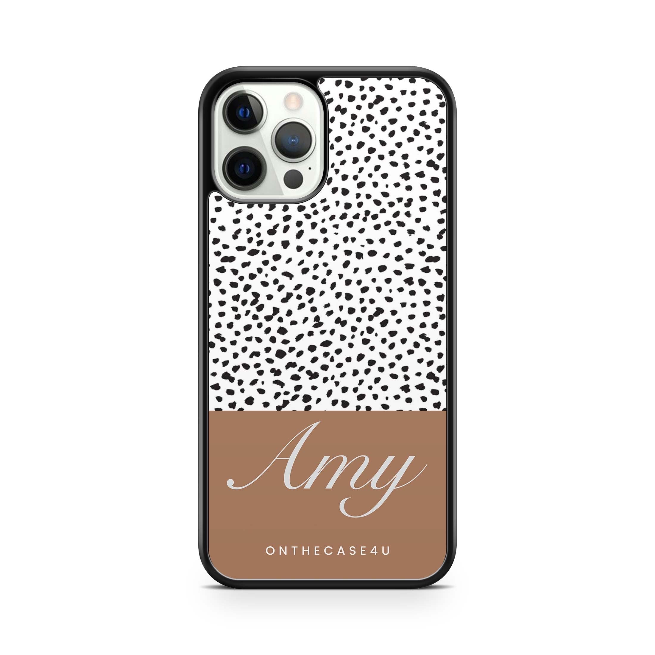 Dalmatian with Personalised Name Print Phone Case