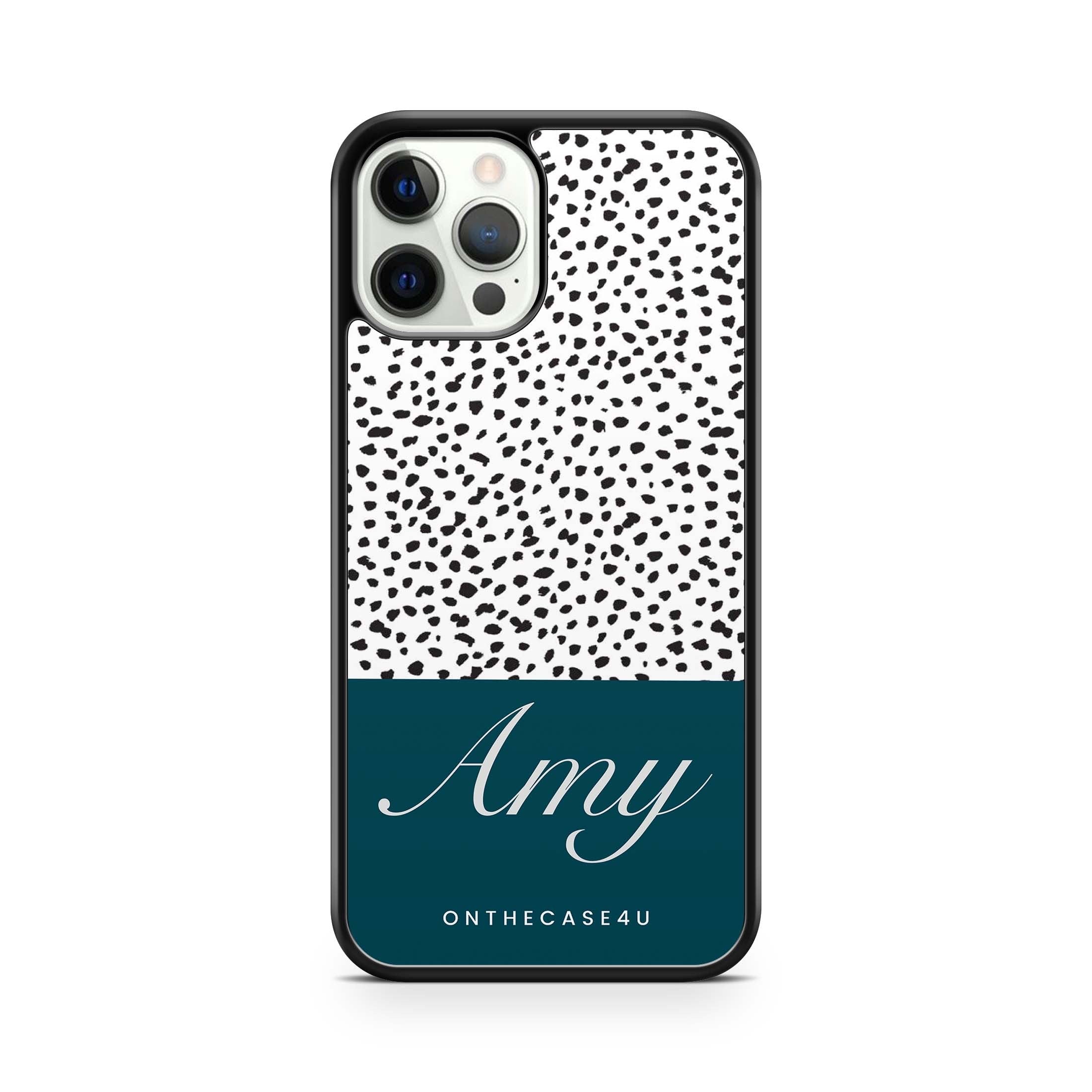 Dalmatian with Personalised Name Print Phone Case