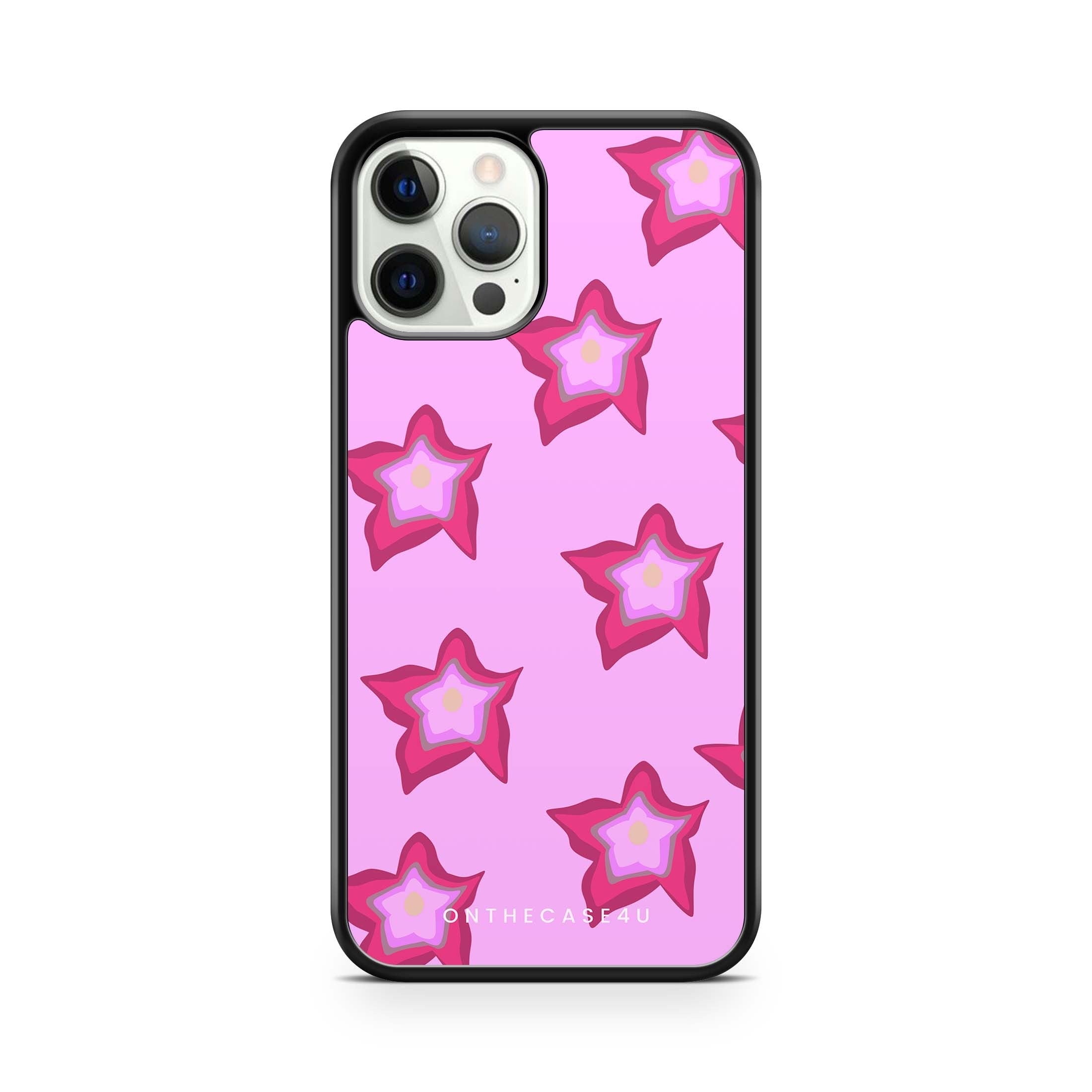 Pink Purple Floating Star Flowers Phone Case