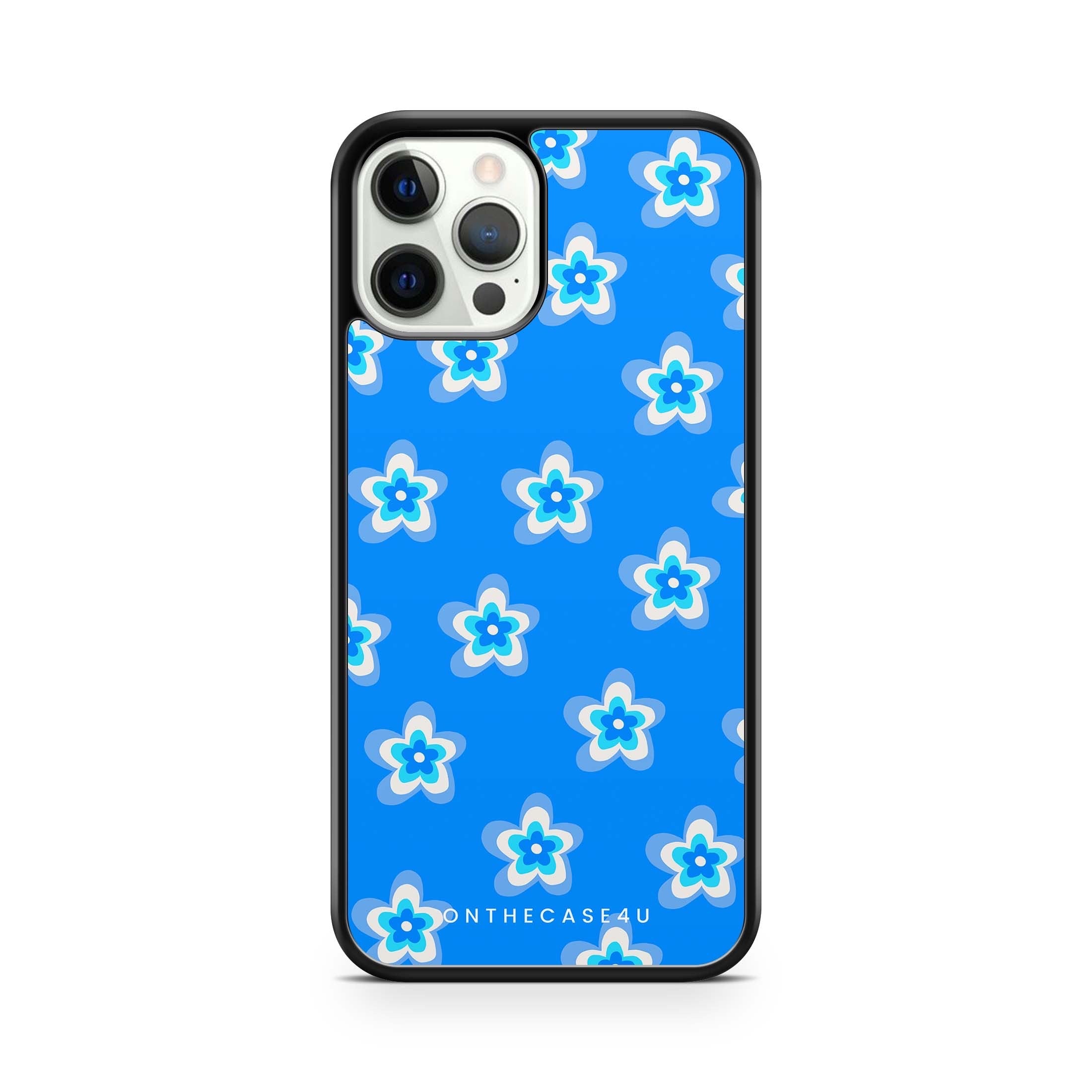 Blue Small Flower Prints Phone Case