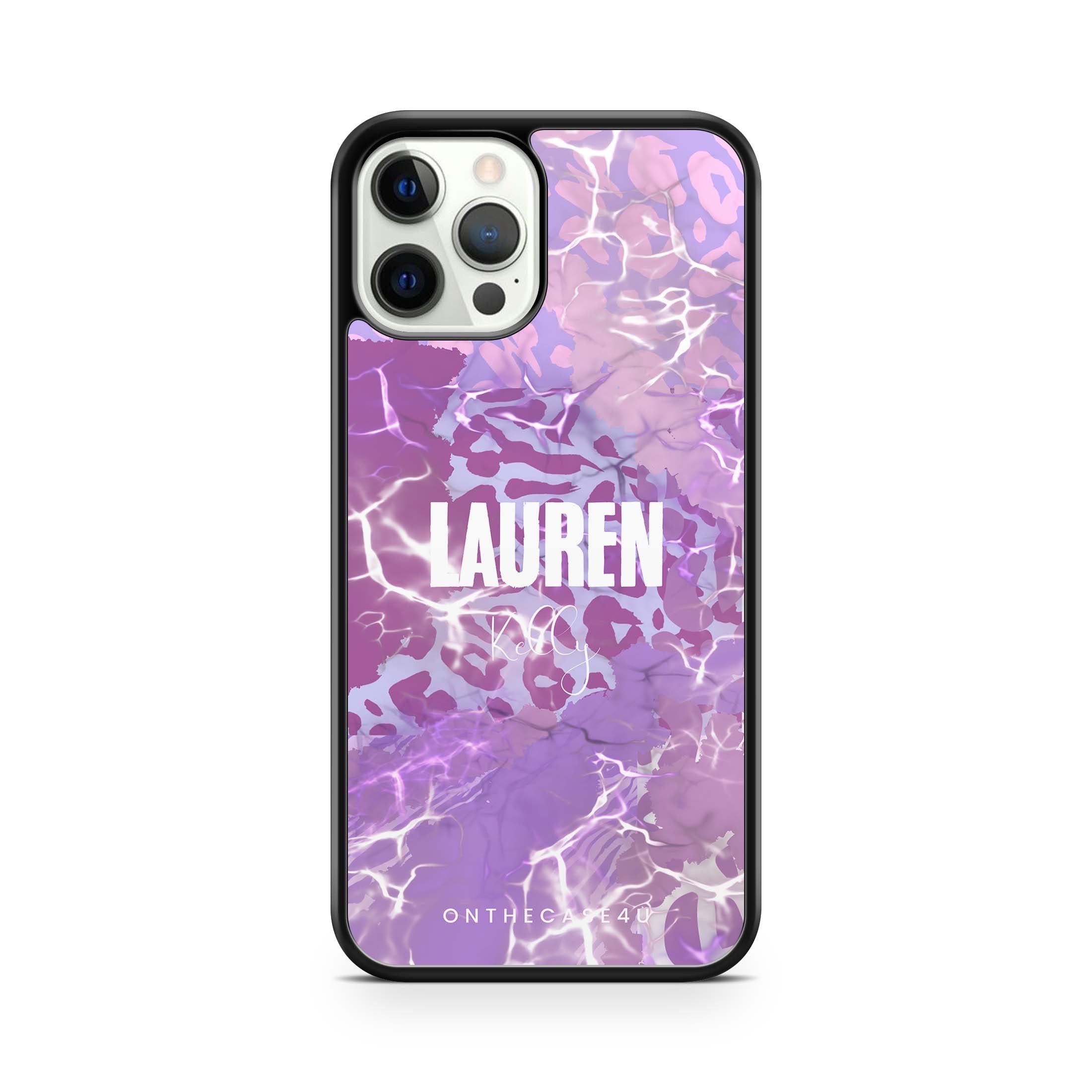 Purple Custom Printed Name Phone Case