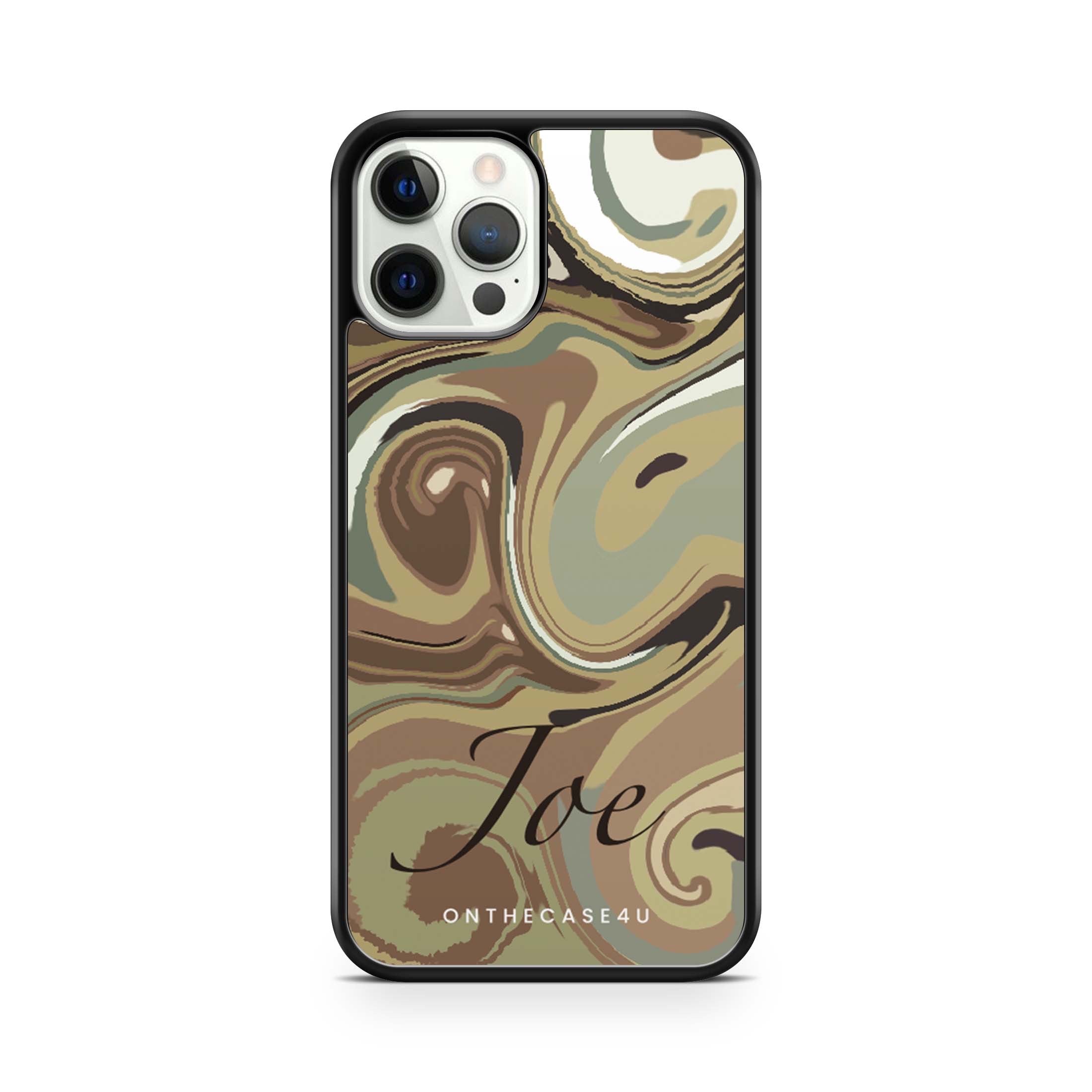 Camouflage Swirl Personalised Name Phone Case