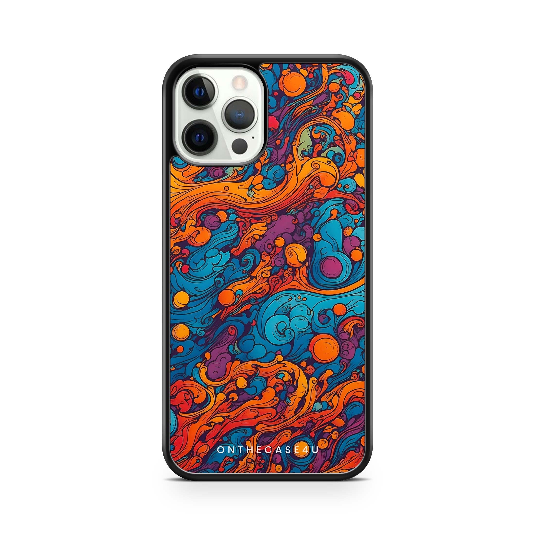Crazy colourful Waves Phone Case
