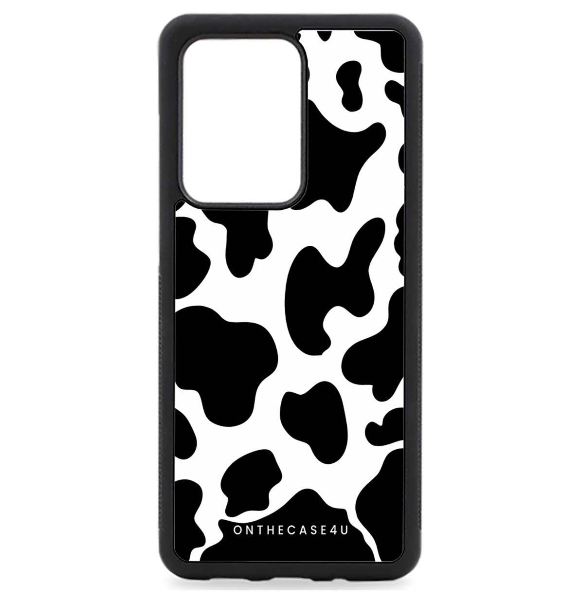 Black & White Cow Print Phone Case For Samsung
