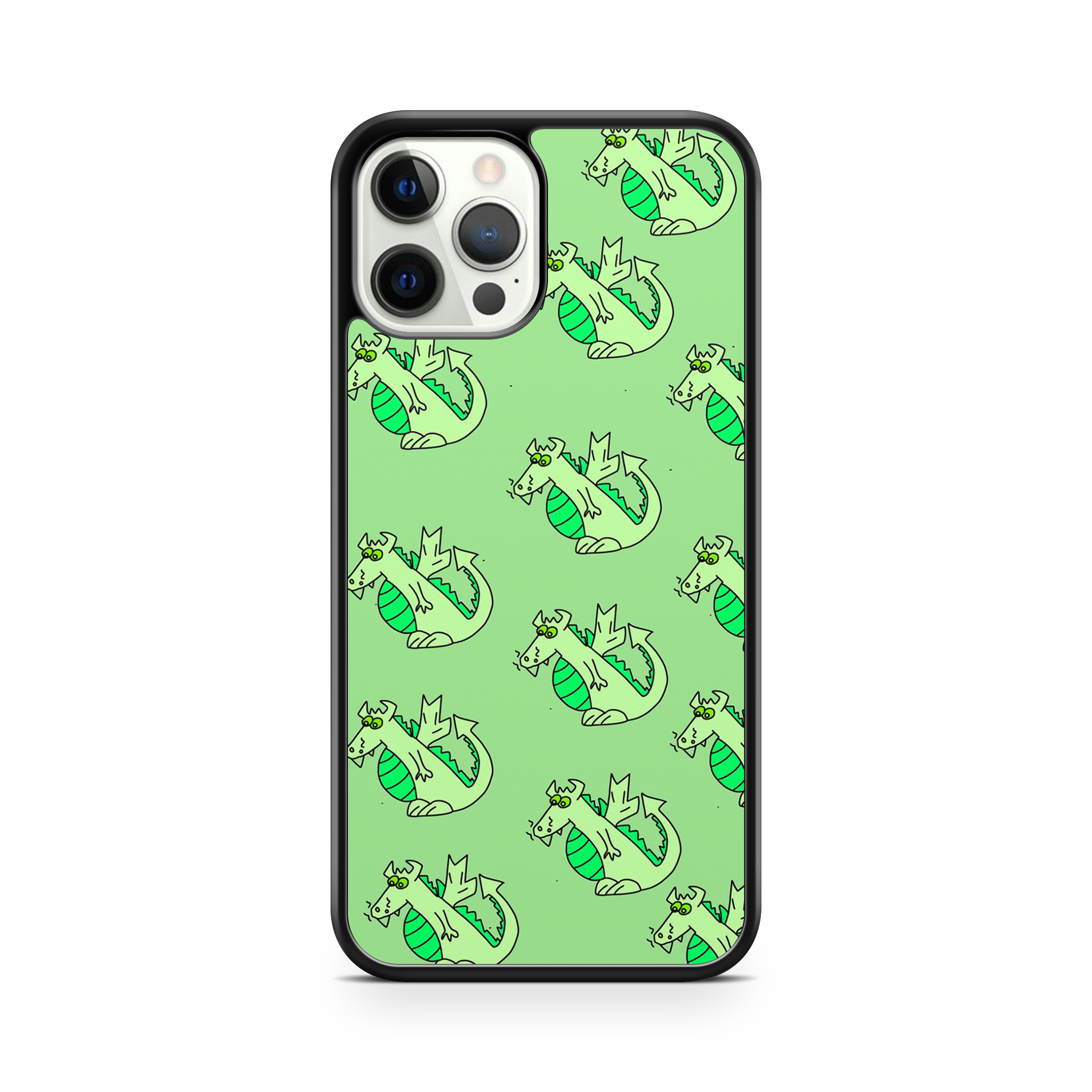Green Fire Dragon Print Phone Case For IPhone & Samsung - OnTheCase4U