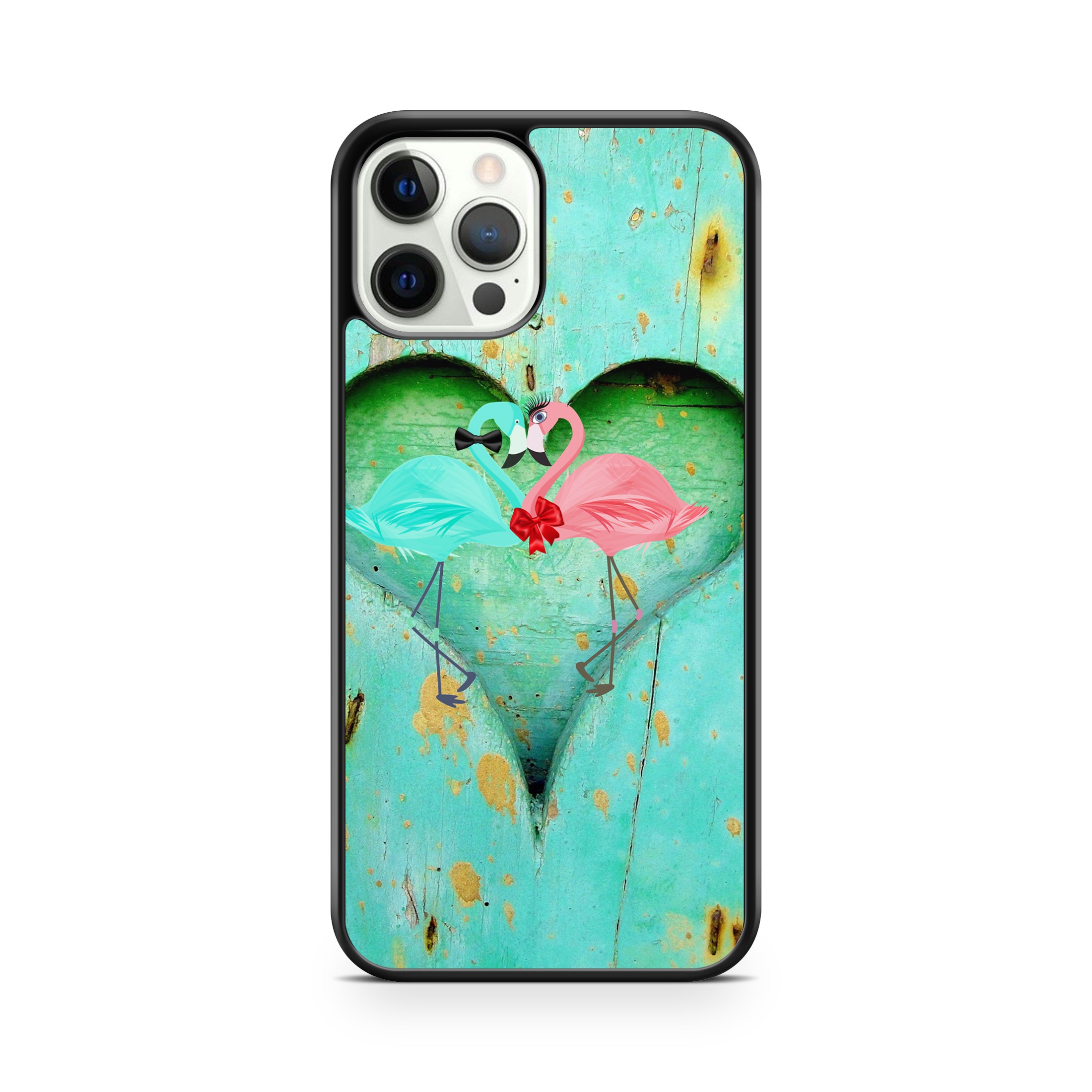 Flamingo and Heart Phone Case - OnTheCase4U