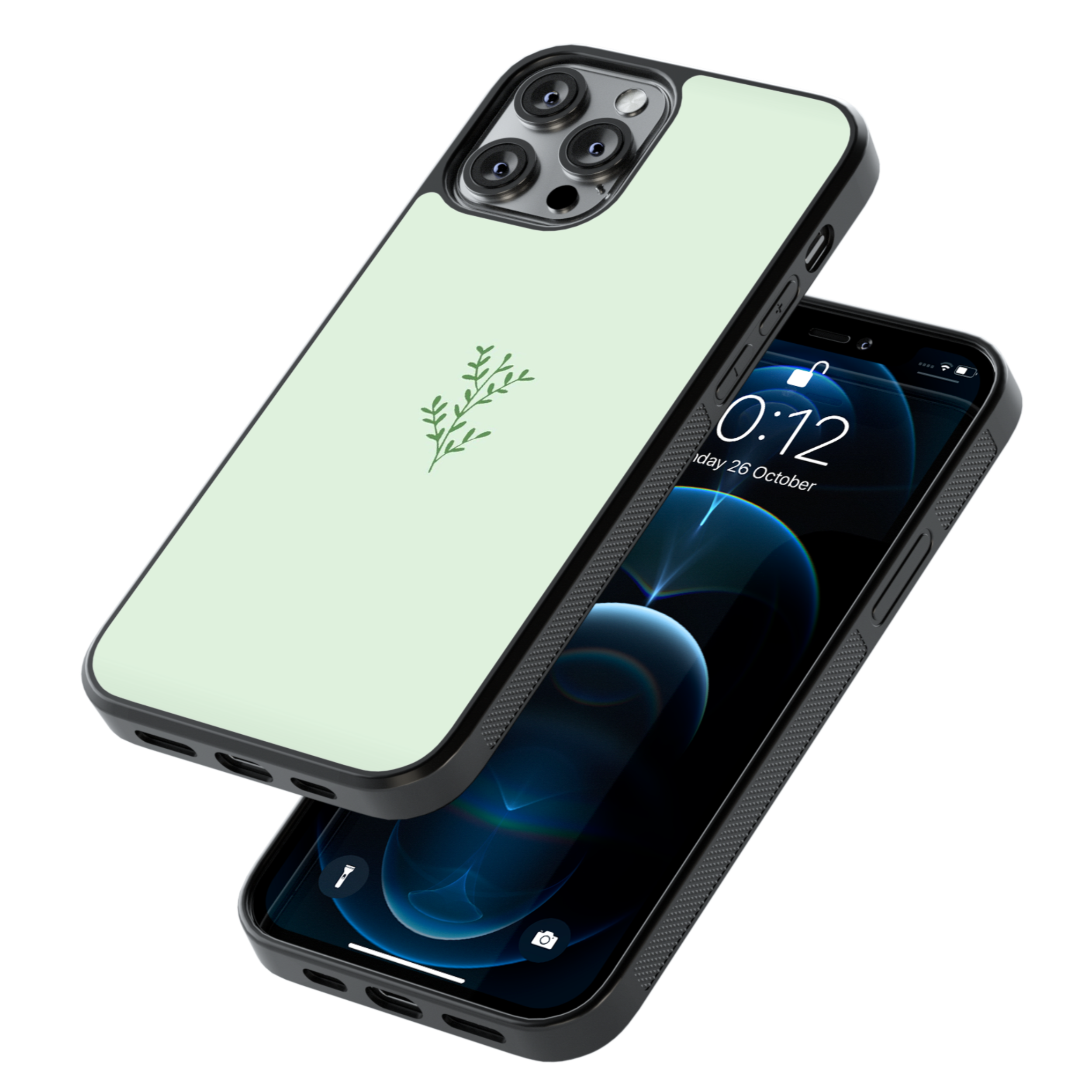 Green Minimalist Leaves Phone Case For IPhone & Samsung - OnTheCase4U