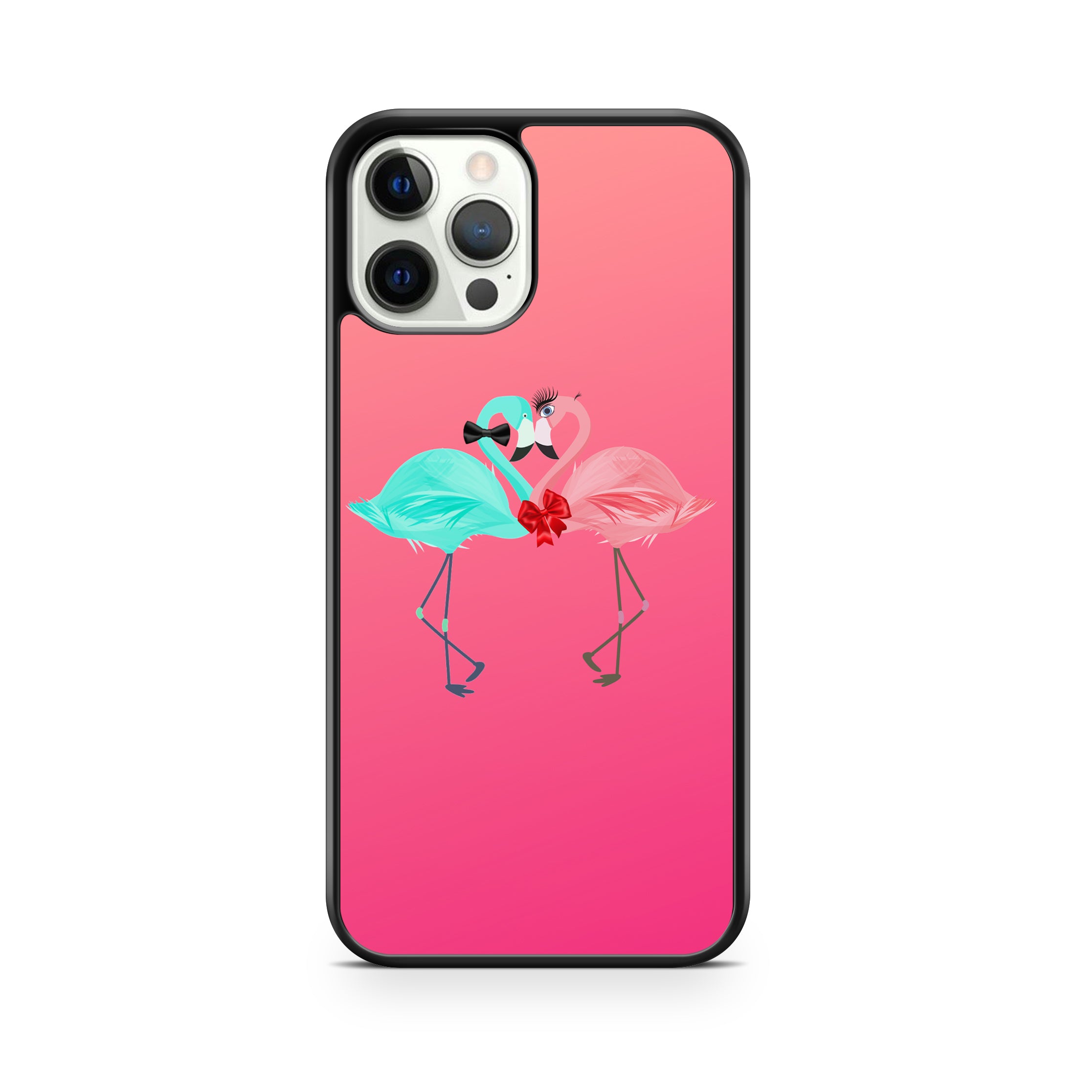 Flamingo and Heart Phone Case - OnTheCase4U