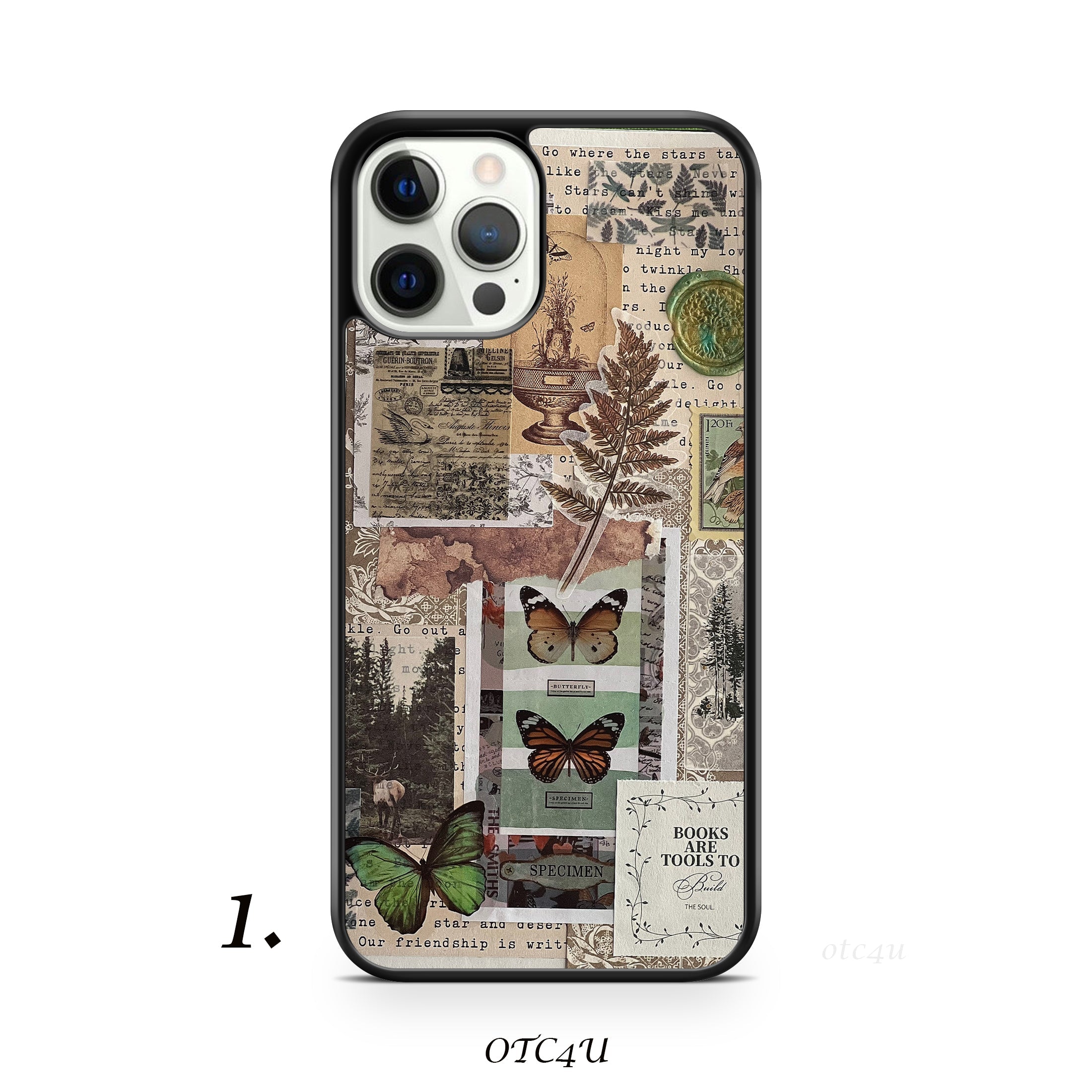 Aesthetic Vintage Abstract Art Scrapbook Collage Phone Case