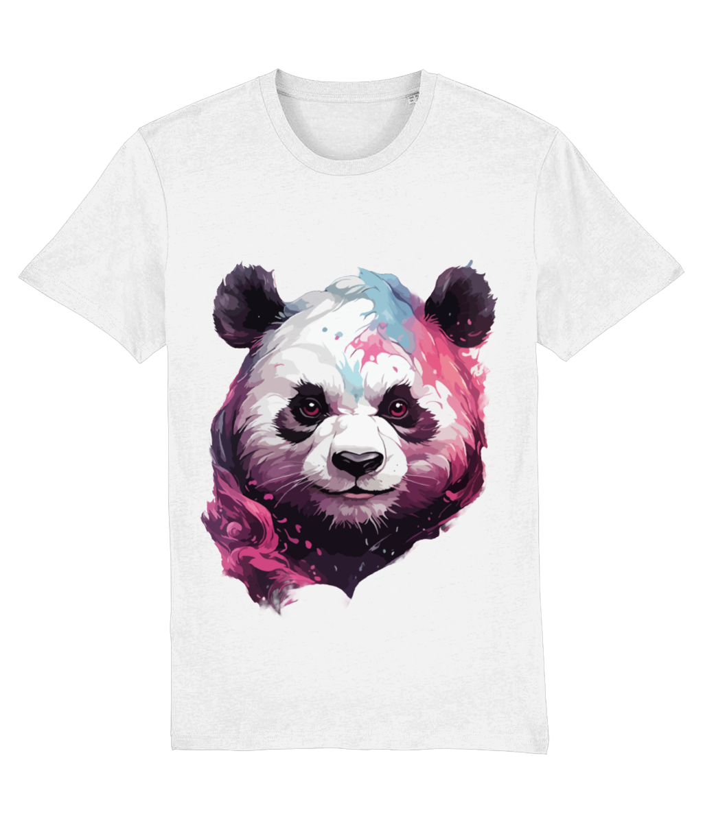 Paint Splash Panda Print T-Shirt