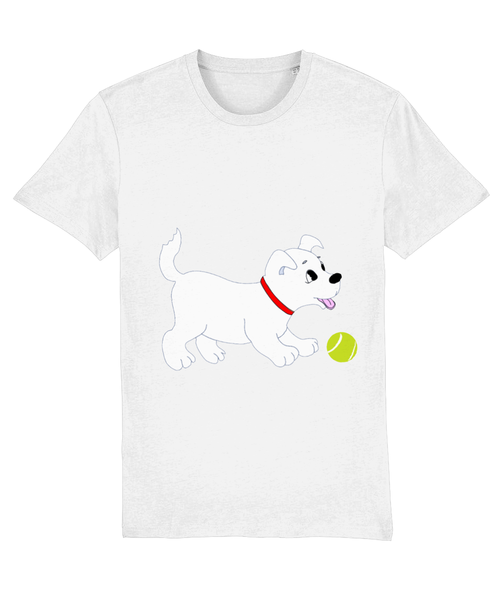 Dog Chasing Tennis Ball T-Shirt