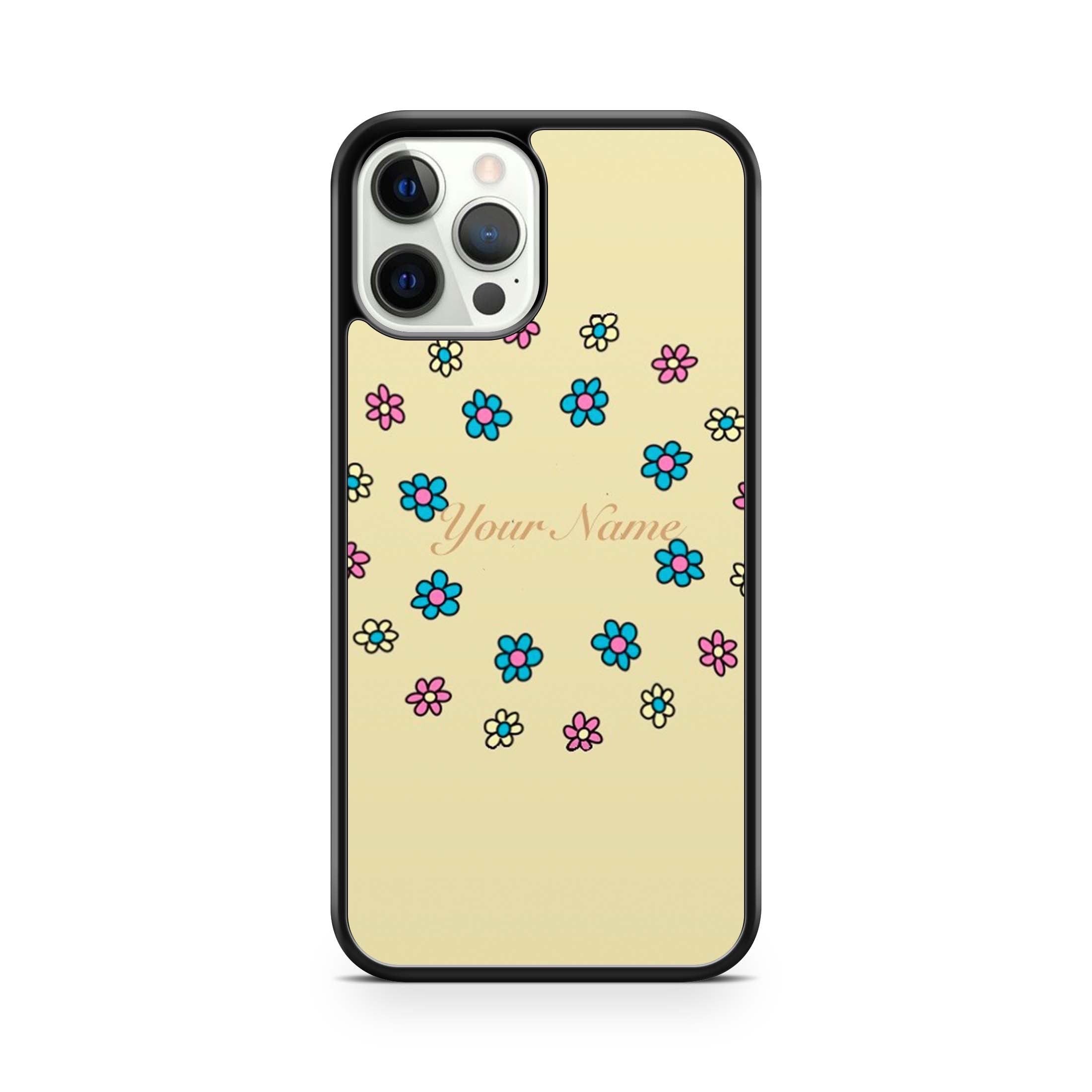 Daisy Print With Your Name Phone Case
