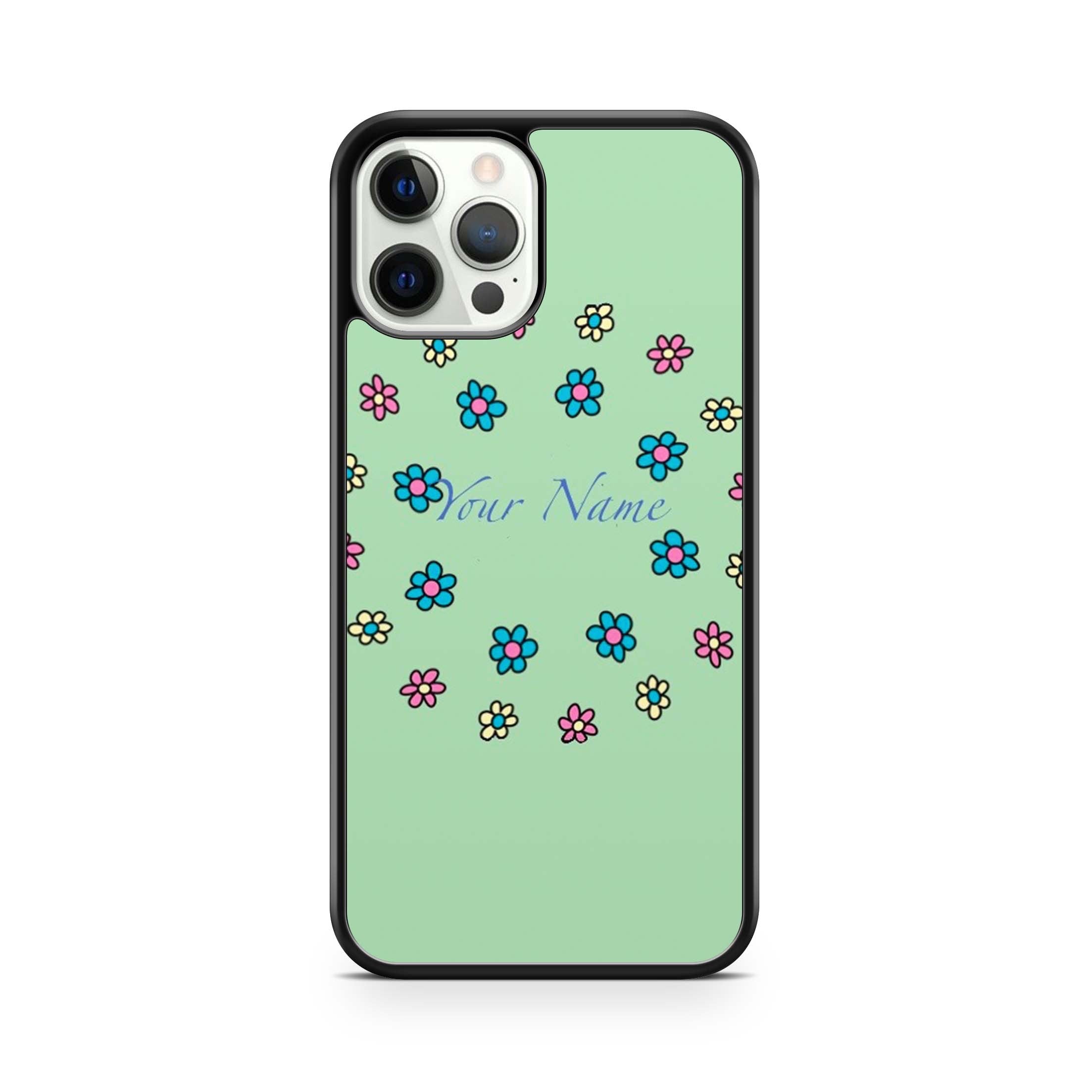 Daisy Print With Your Name Phone Case