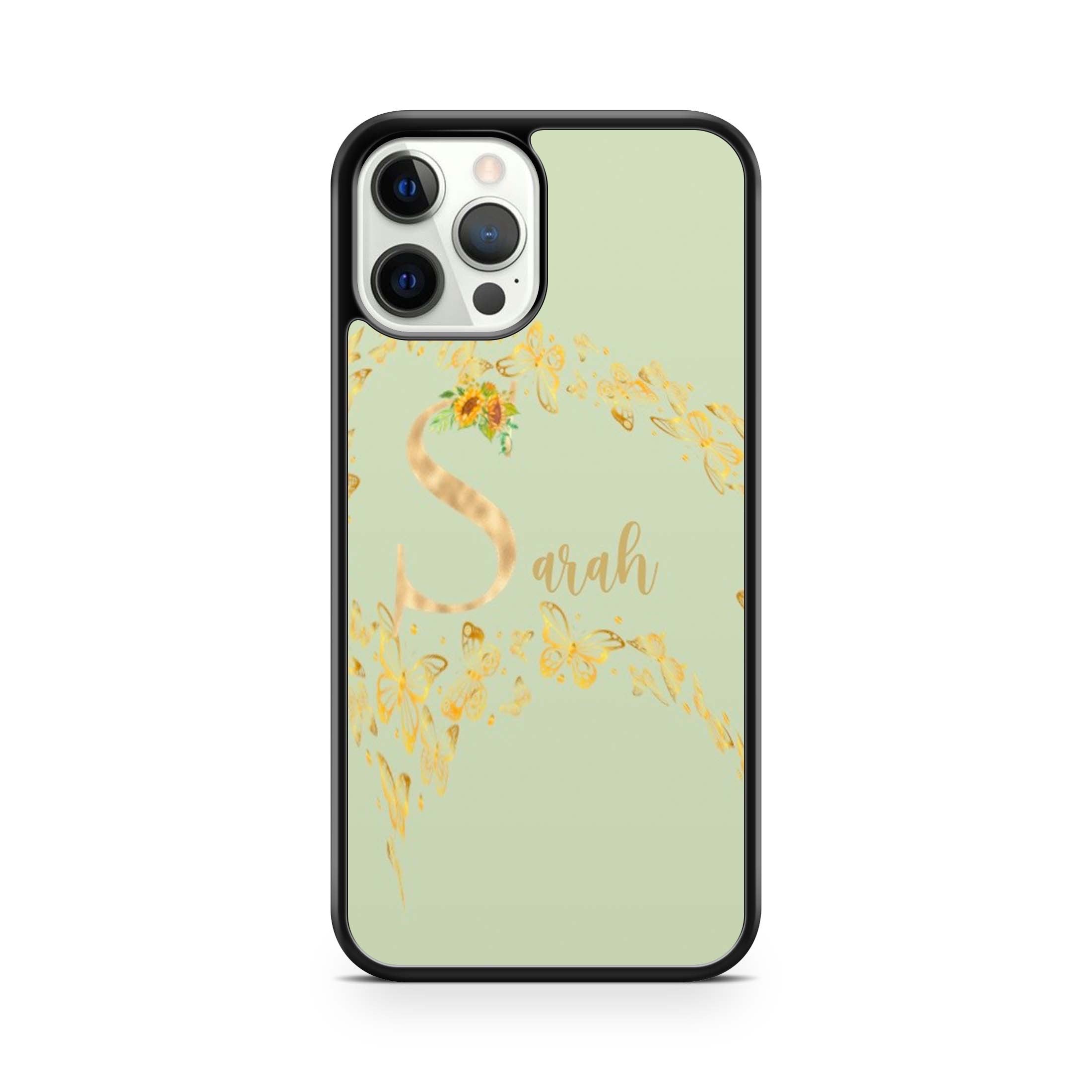 Flying Butterflies Print With Your Name Phone Case