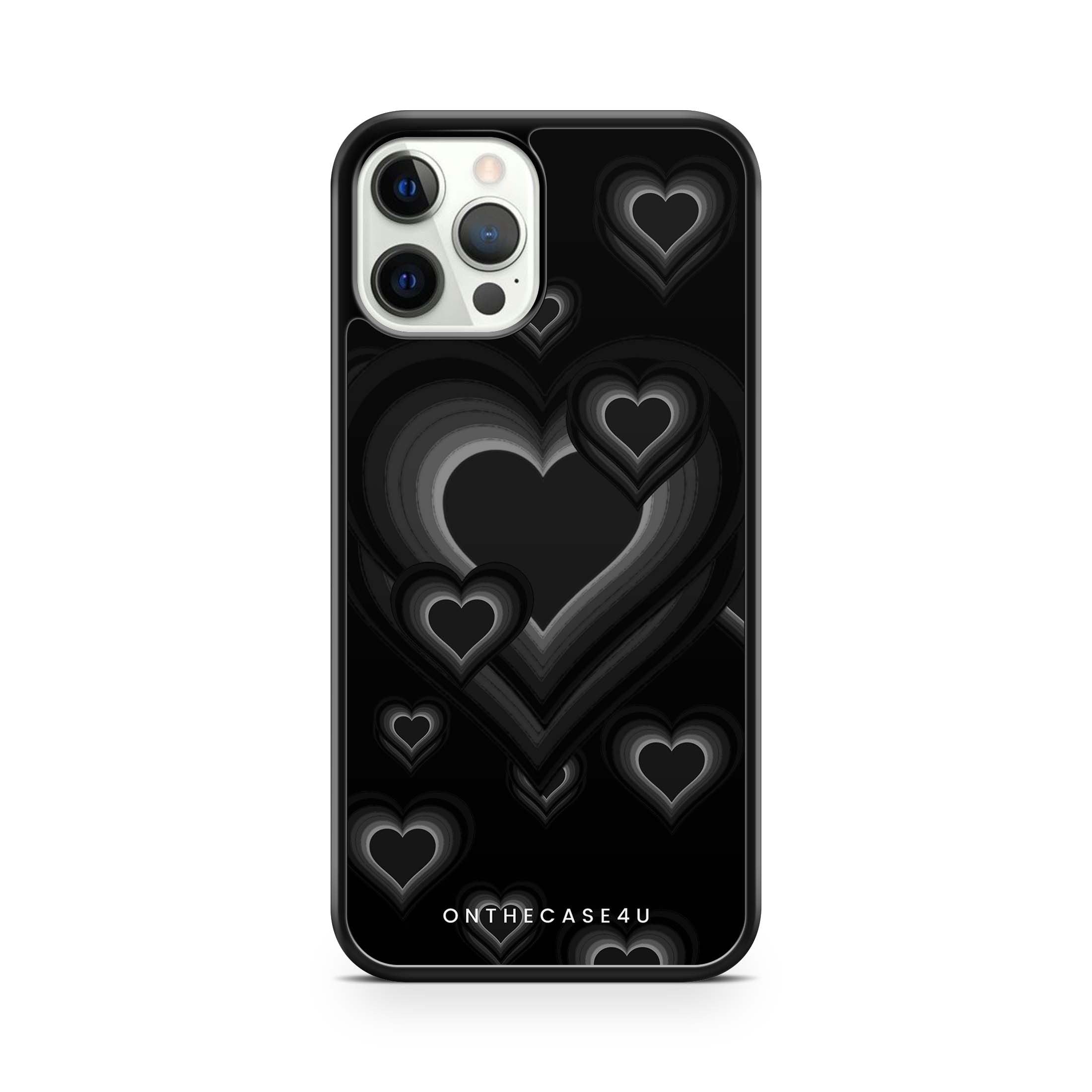 Bubbly Heart Print Phone Case