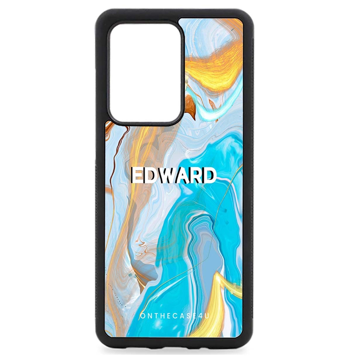 Marble Custom Name Print Samsung Phone Case