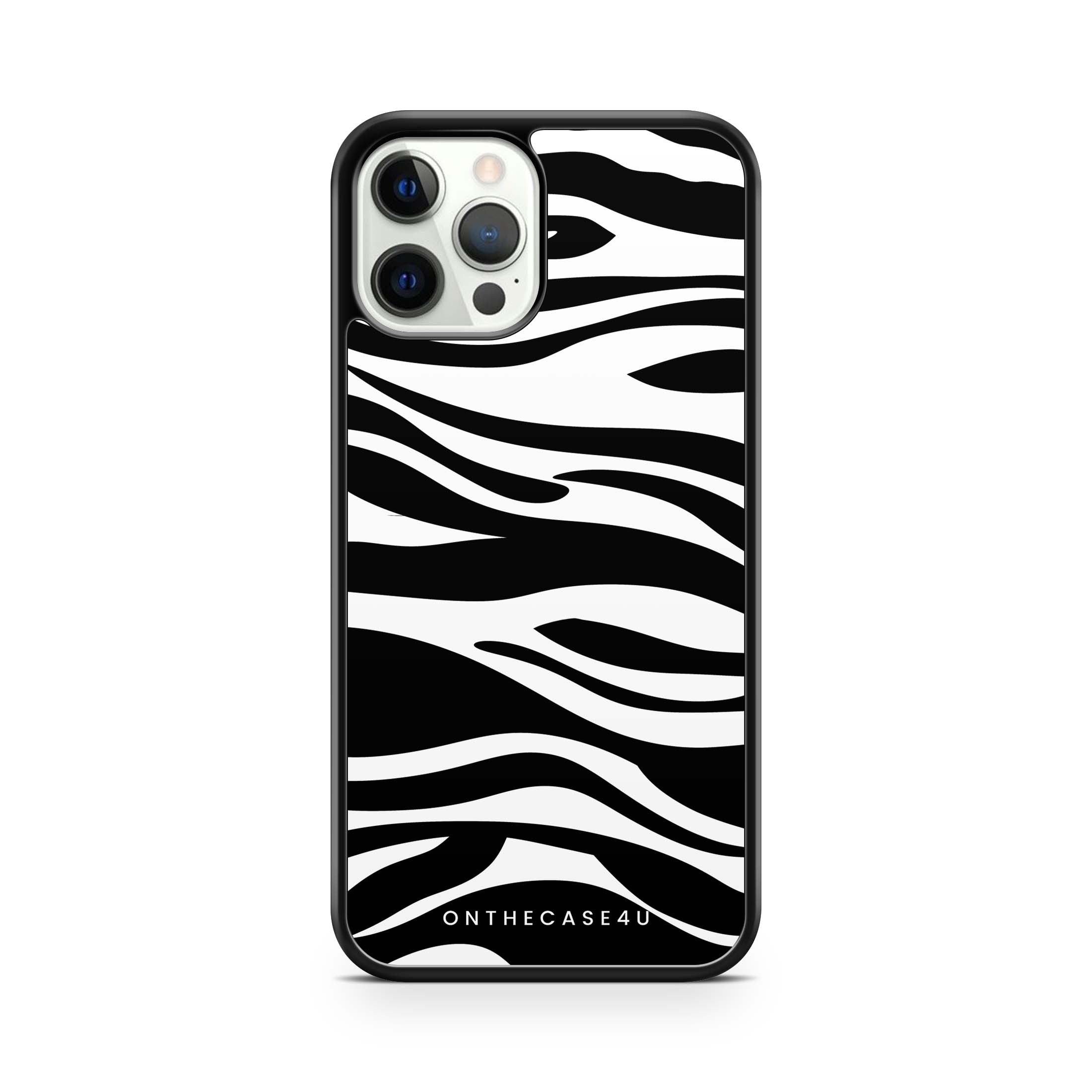 Black and White Zebra Print Phone Case
