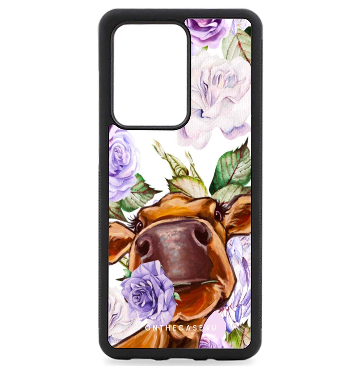 Purple Cow Floral Case For Samsung