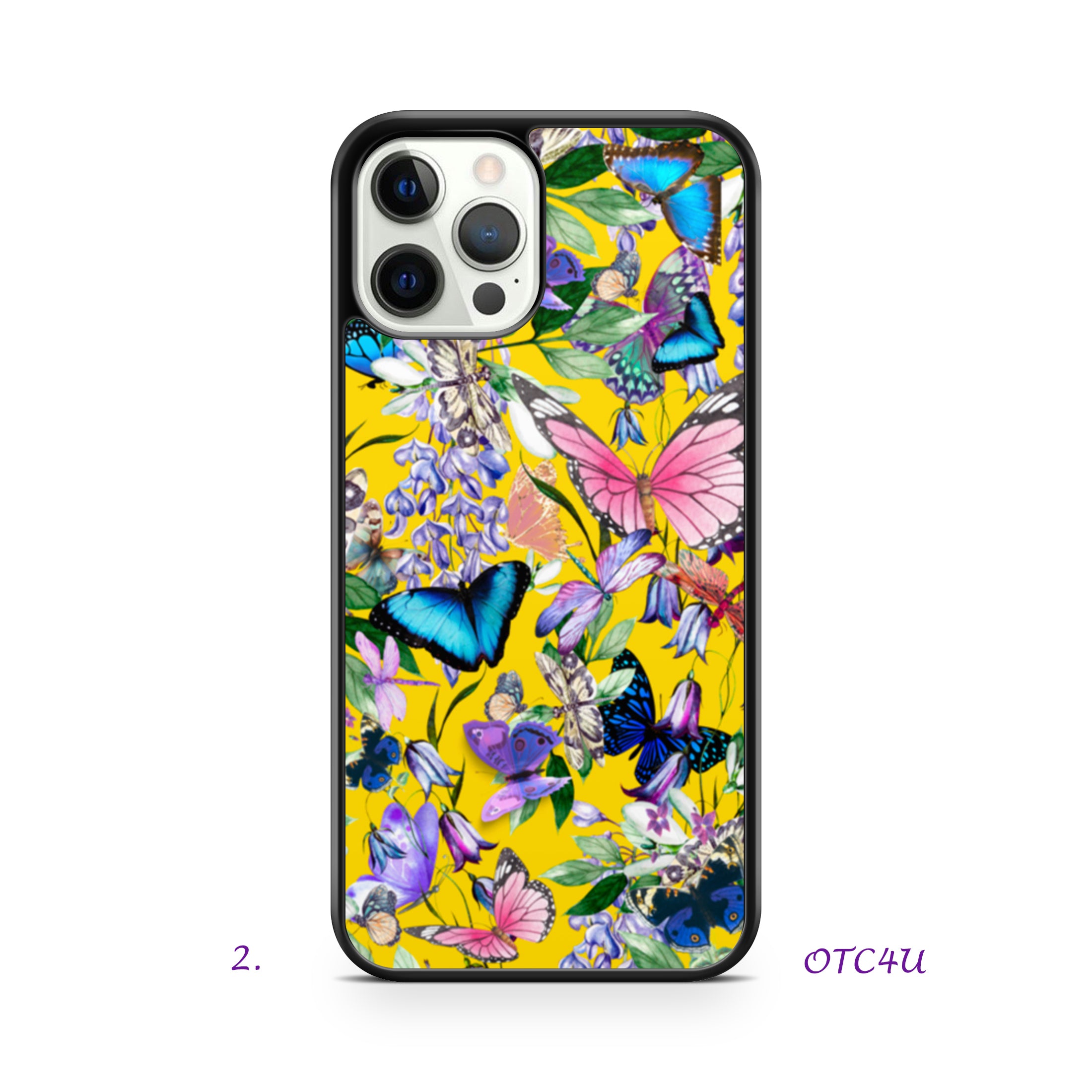 Butterflies and Flowers Phone Case