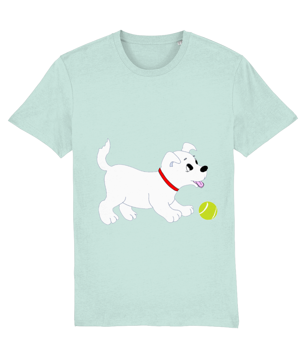 Dog Chasing Tennis Ball T-Shirt