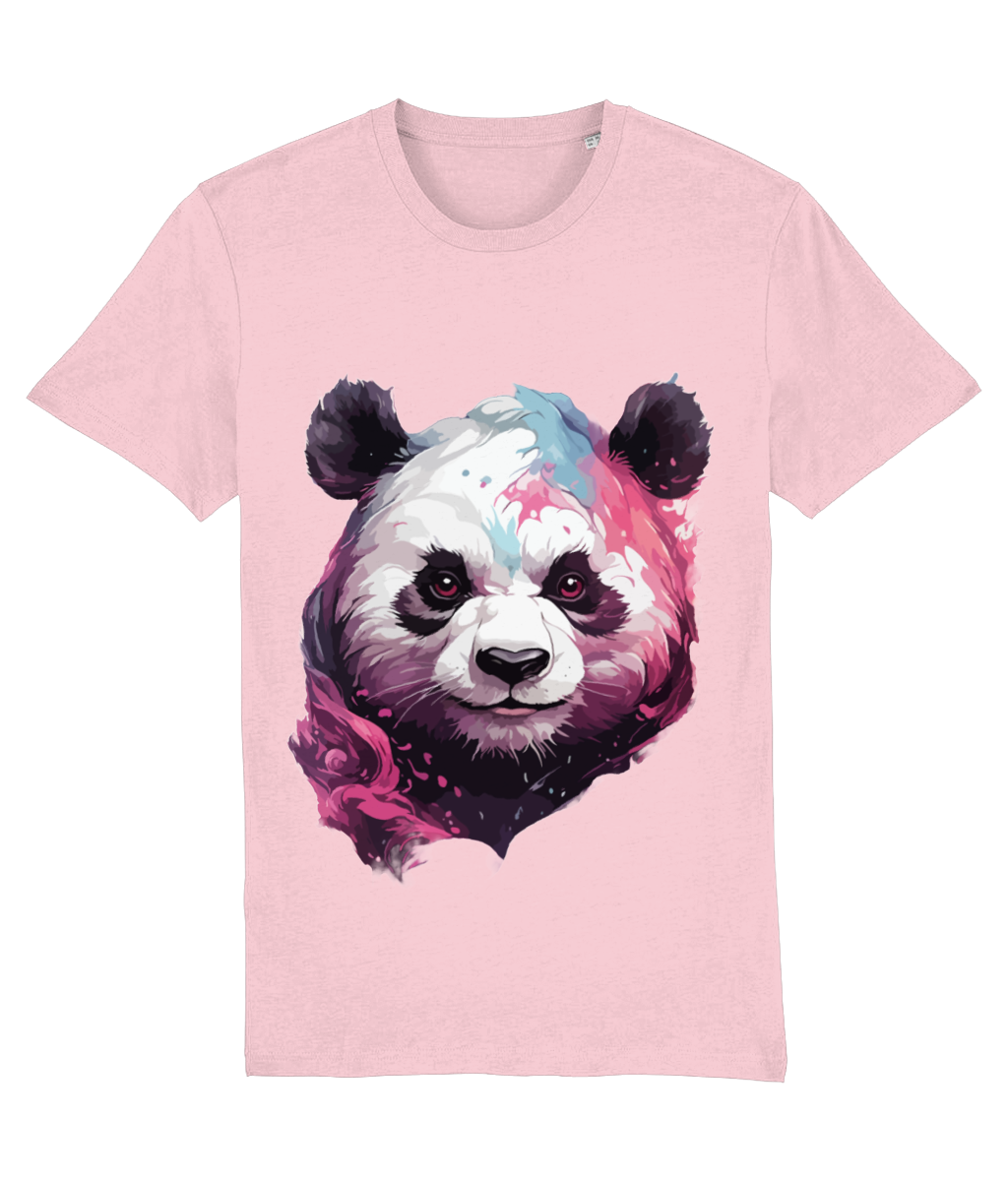Paint Splash Panda Print T-Shirt