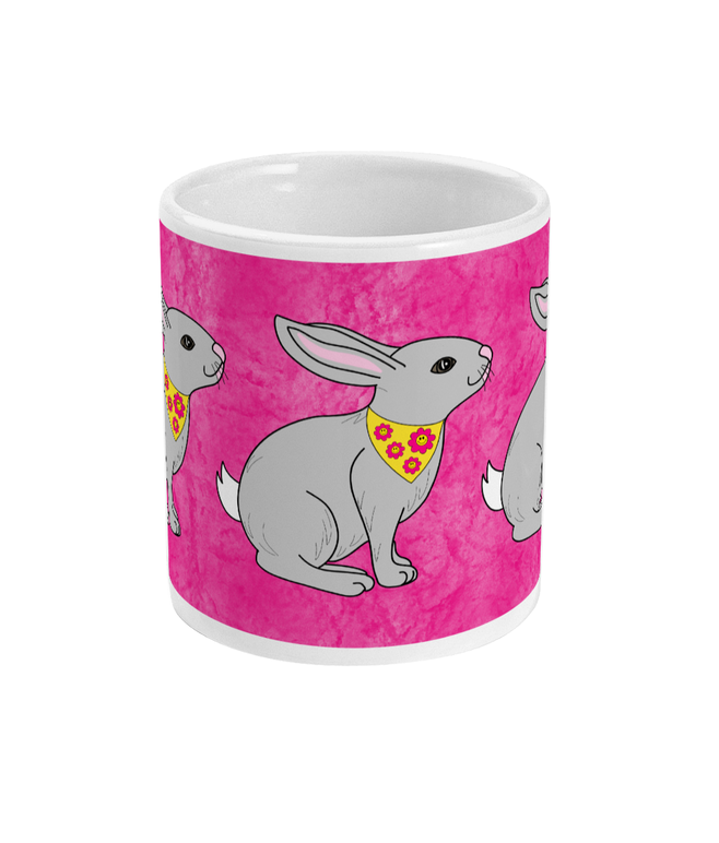 Cute Pink Rabbit Mug