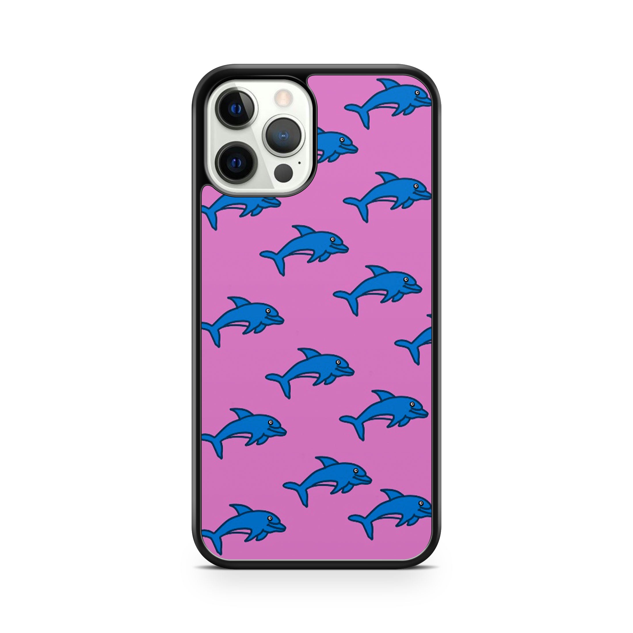 Pink spiritual animal dolphin pattern phone case cover