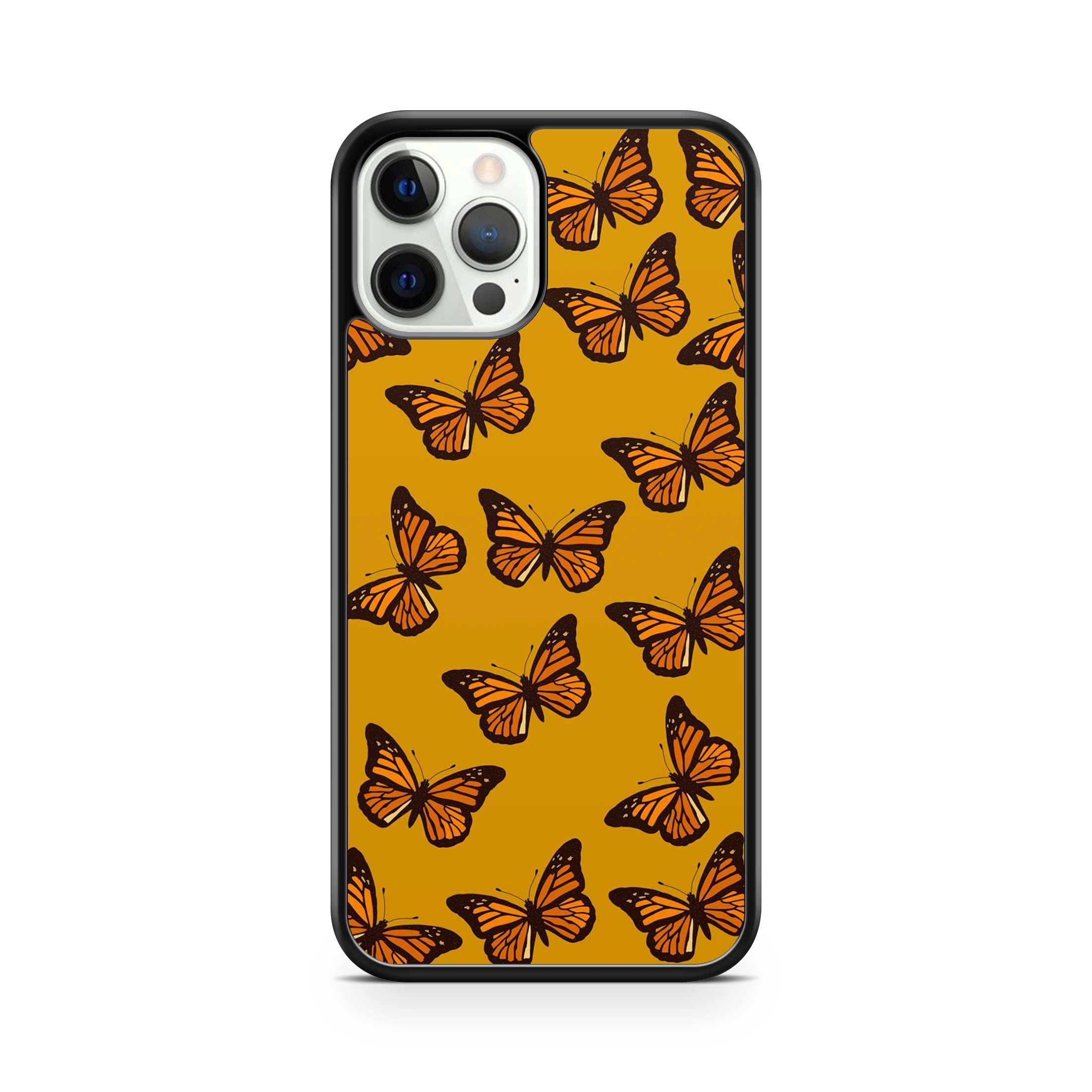 Mustard Yellow Buttery Print Phone Case For IPhone & Samsung - OnTheCase4U