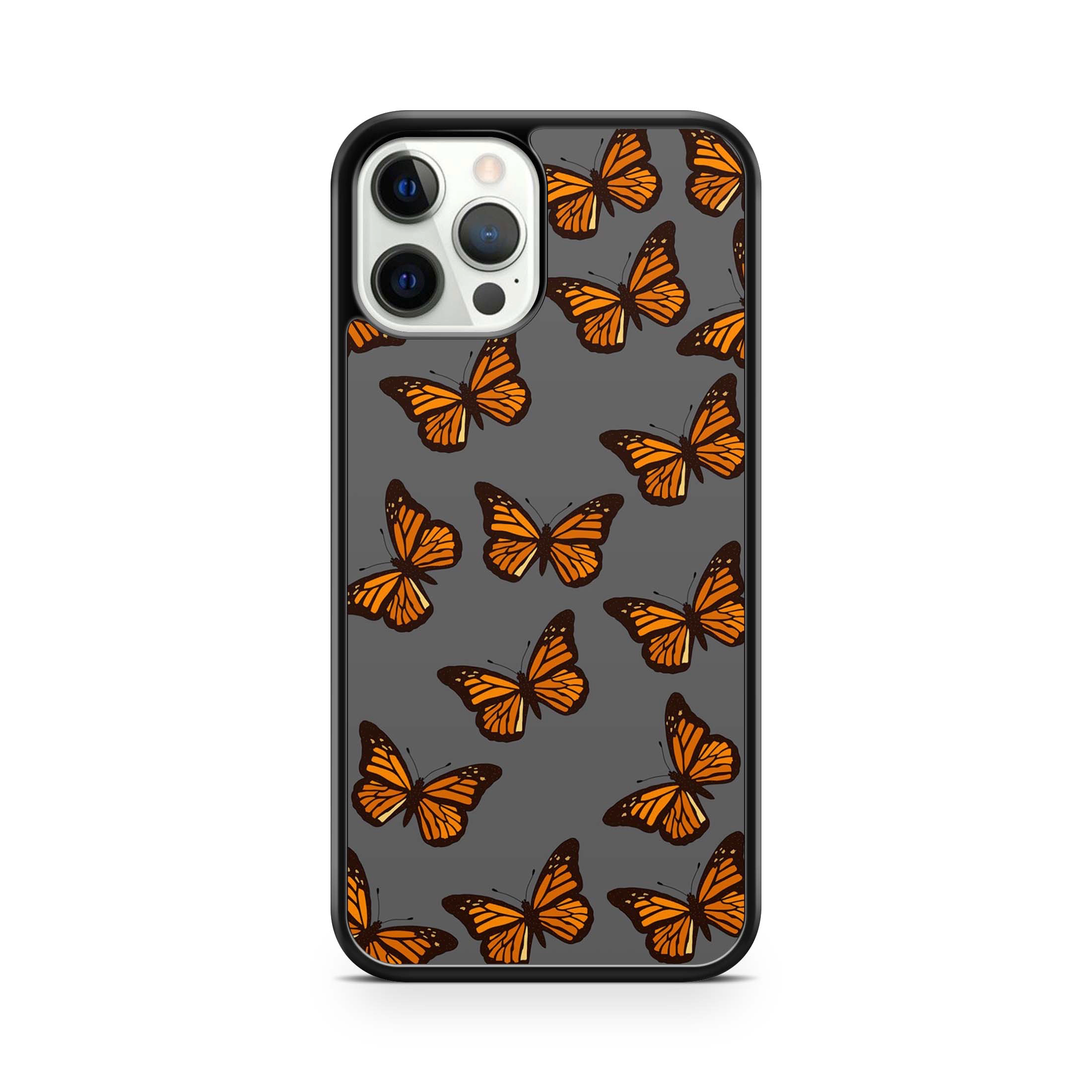 Rainy Days Dark Grey  Butterfly Print Phone Case For IPhone & Samsung - OnTheCase4U