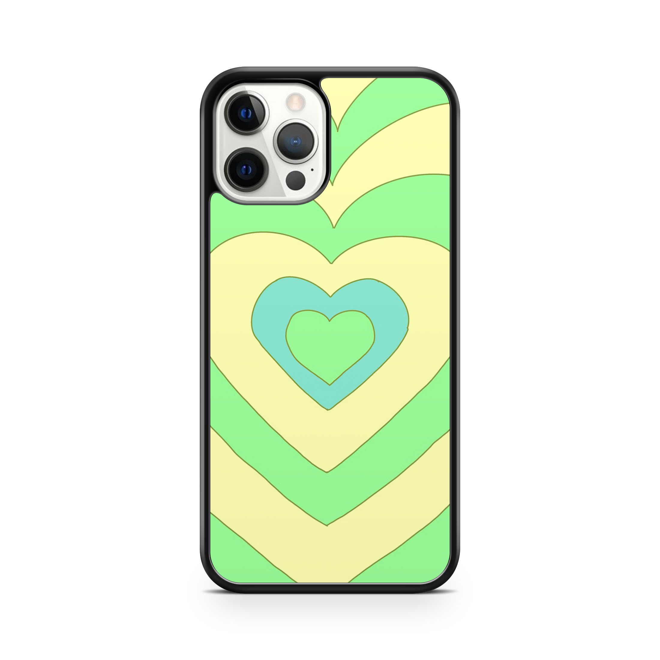 Lime Green Expanding Heart Phone Case For IPhone & Samsung - OnTheCase4U