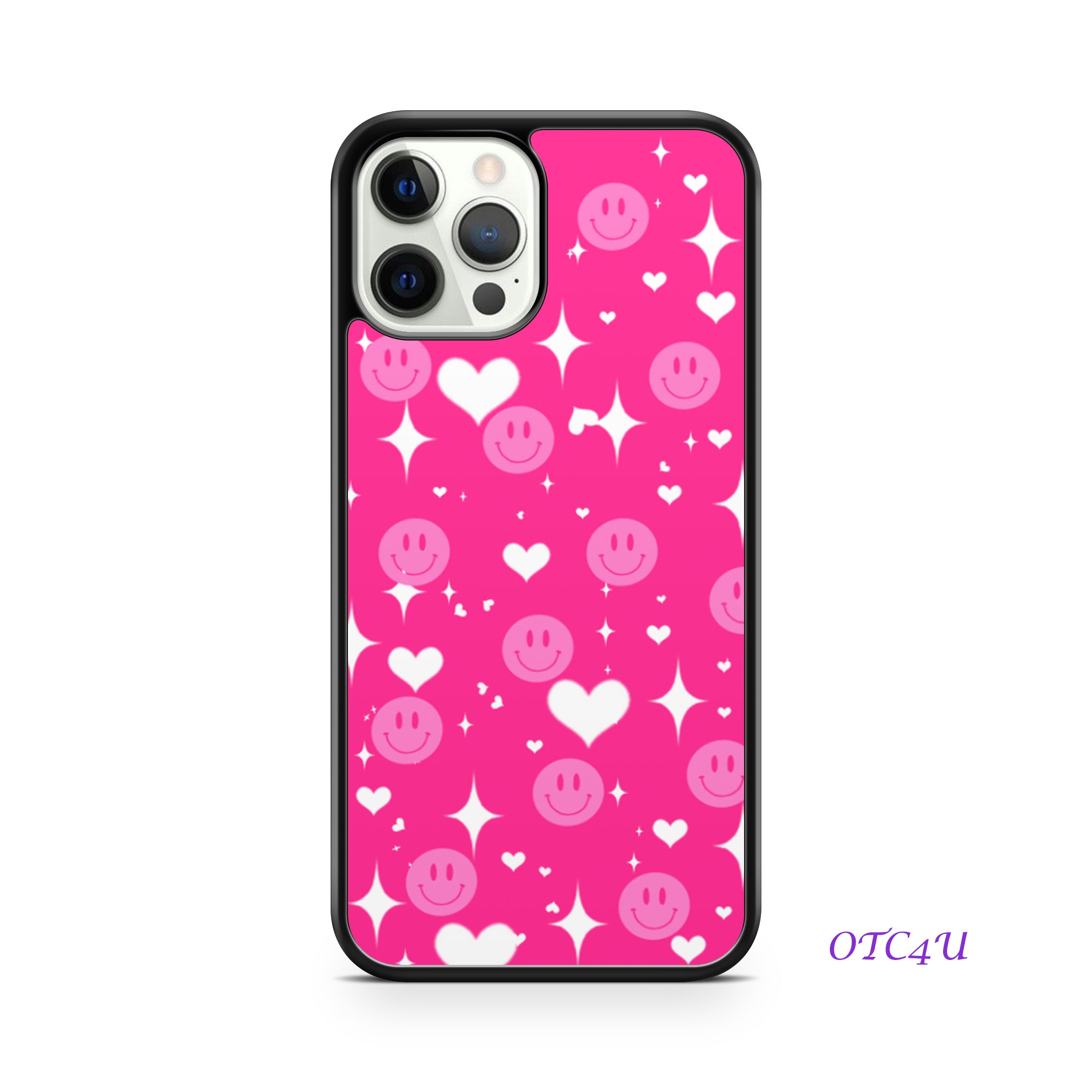 Smiley faces with hearts and stars print Phone Case for SAMSUNG phone models - OnTheCase4U