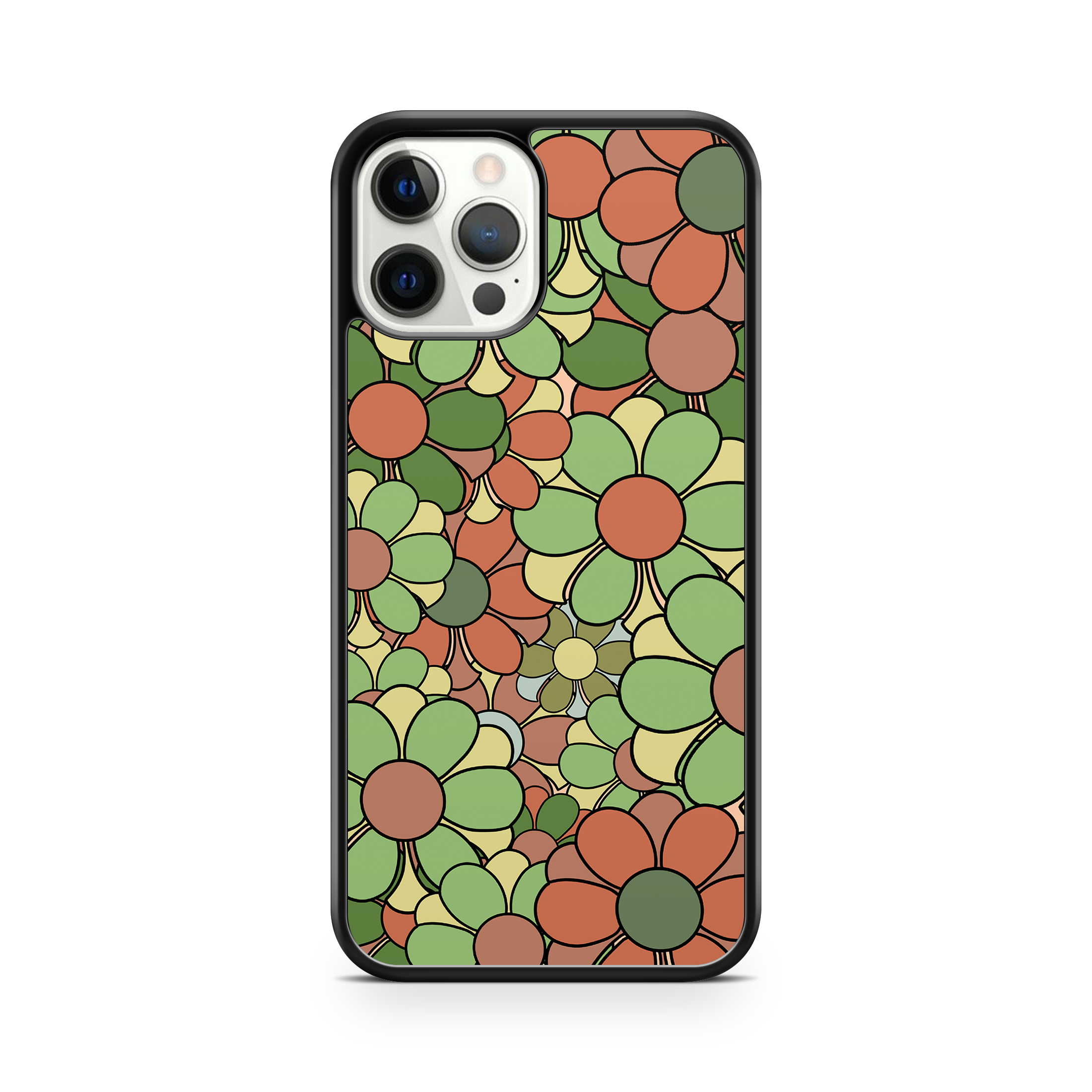Vintage Autumn Abstract Fall Flower Patterned Phone Case For IPhone & Samsung - OnTheCase4U